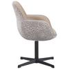 STOL MED ARMSTÖD LEONA - beige/svart, Design, metall/textil (61/87/63cm) - Mömax