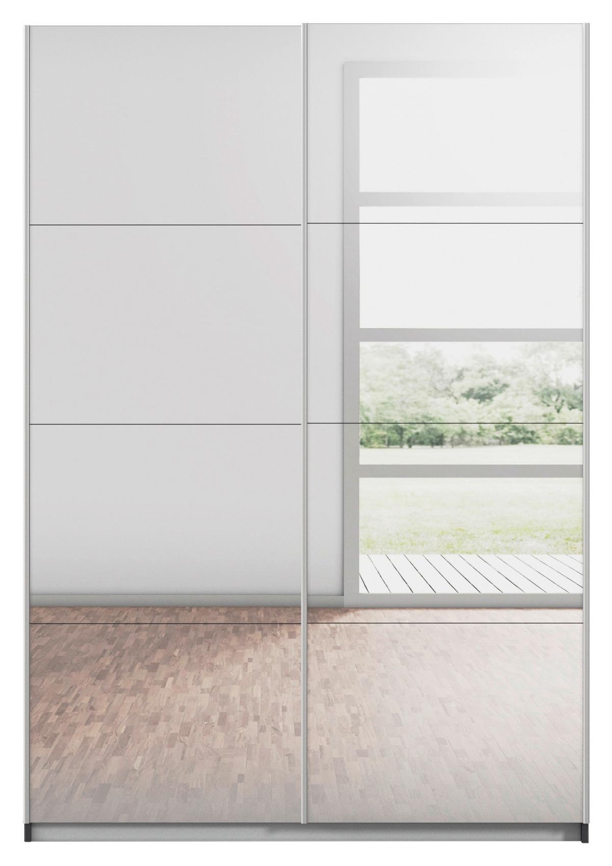 Ormar S Kliznim Vratima Subito - boje grafita/srebrne boje, Moderno, drvni materijal/metal (136/197/61cm) - Modern Living
