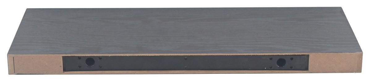 PÓŁKA ŚCIENNA SIMPLE - czarny, Basics, materiał drewnopochodny (60/3,8/23,5cm) - Boxxx