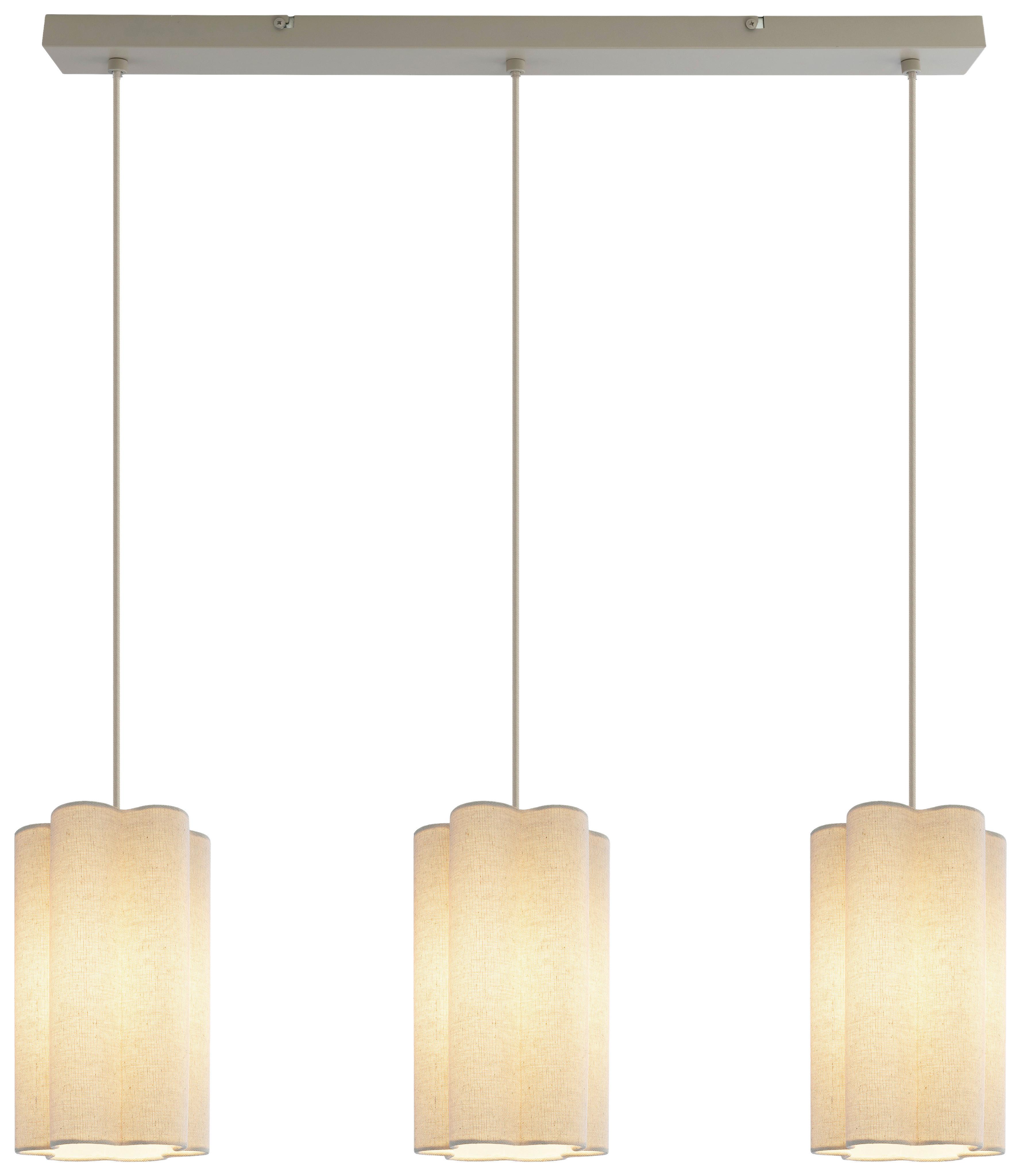 LAMPA WISZĄCA DALMA - beżowy, Trend, tworzywo sztuczne/metal (73.5/15/120cm) - Novel