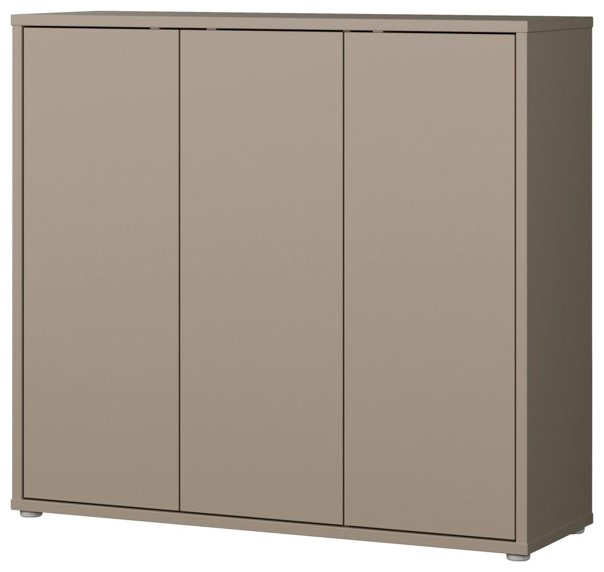 Omara Za Čevlje Alice, Rjavosiva - rjavosiva/siva, Moderno, umetna masa/leseni material (109,2/99,1/34,9cm) - Carryhome