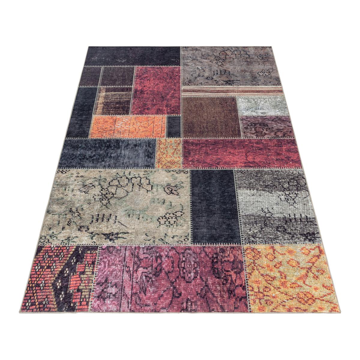 Flachwebeteppich Fiesta Multicolor ca. 80x150cm - Multicolor, Design, Textil (80/150cm) - Novel