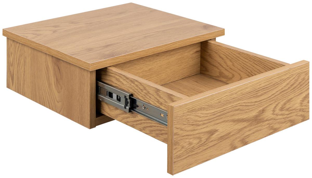 SZAFKA NOCNA AVIGNON - dąb dziki, Modern, materiał drewnopochodny (37/13/32cm) - MID.YOU