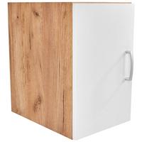 Dulap auxiliar superior Tio - alb/culoare lemn stejar, Konventionell, material pe bază de lemn (30/43/37,5cm) - Modern Living