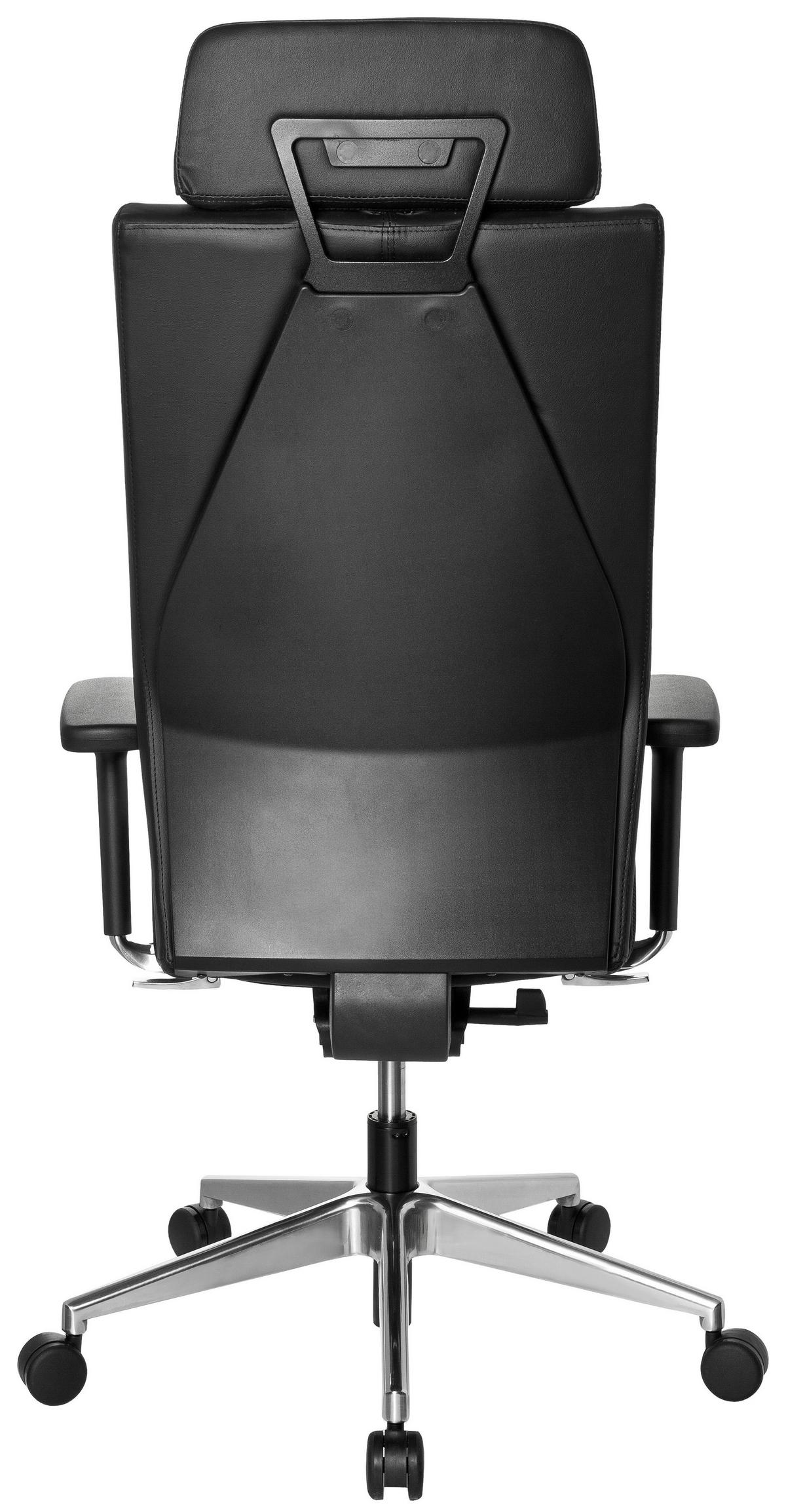 Pisarniški Stol Pro-tec Xxl, Črna - srebrne barve/črna, Moderno, kovina/umetna masa (59/138/49cm) - MID.YOU