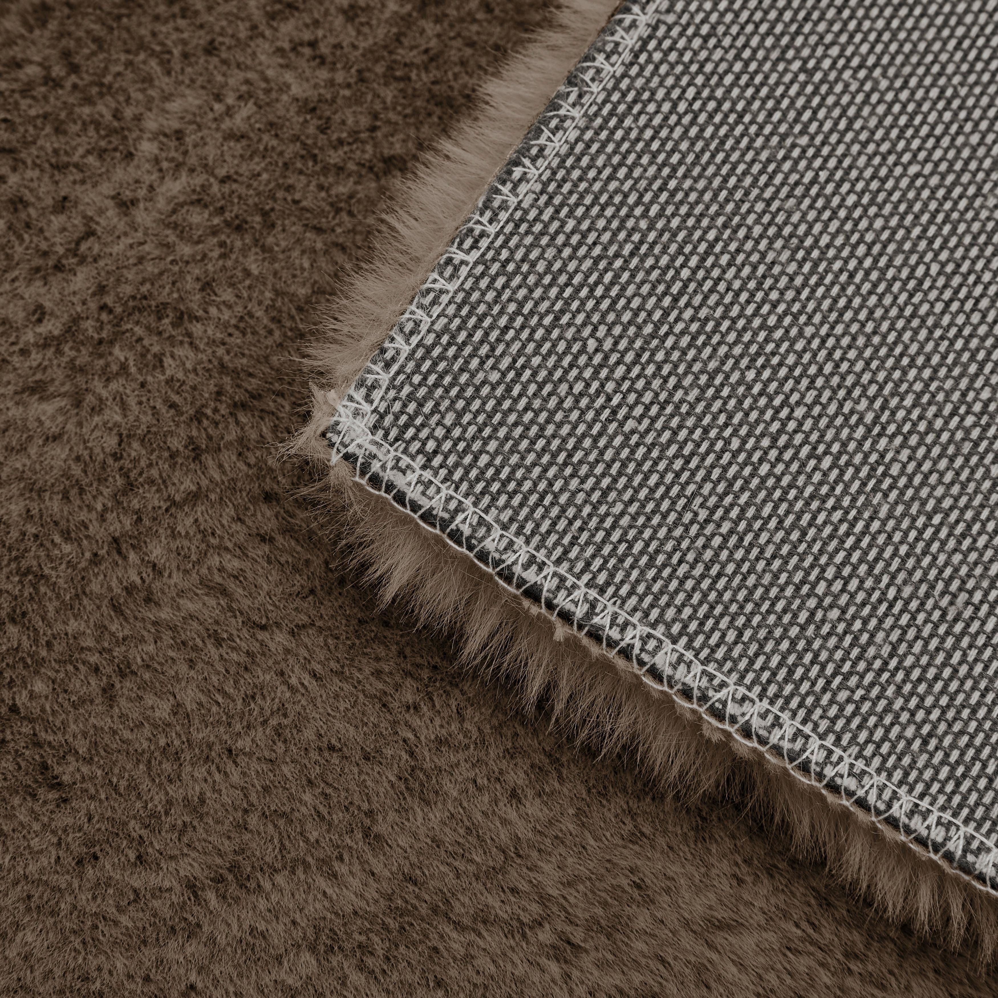 KONSTFÄLL CAROLINE 1 - brun/mörkbrun, Klassisk, textil (80/150cm) - Mömax
