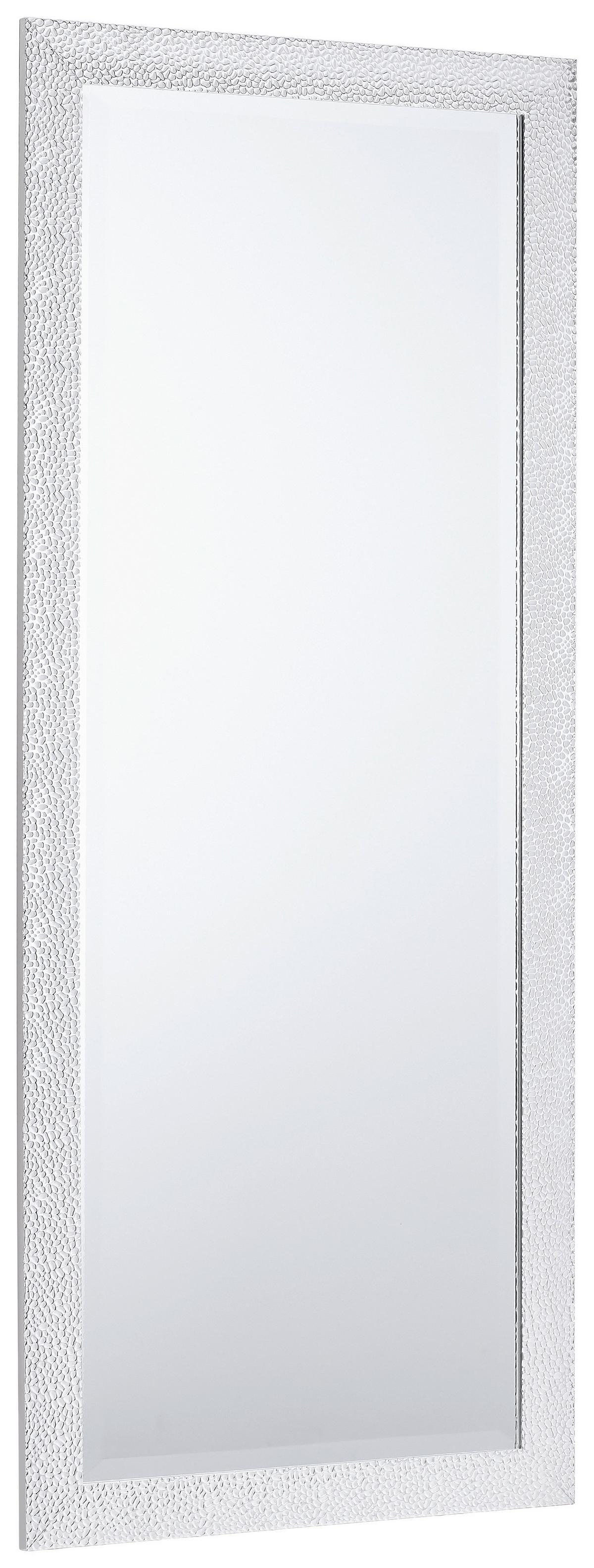 LUSTRO ŚCIENNE MAYA - kolor srebrny, Lifestyle, tworzywo sztuczne/metal (70/170/2cm) - Carryhome