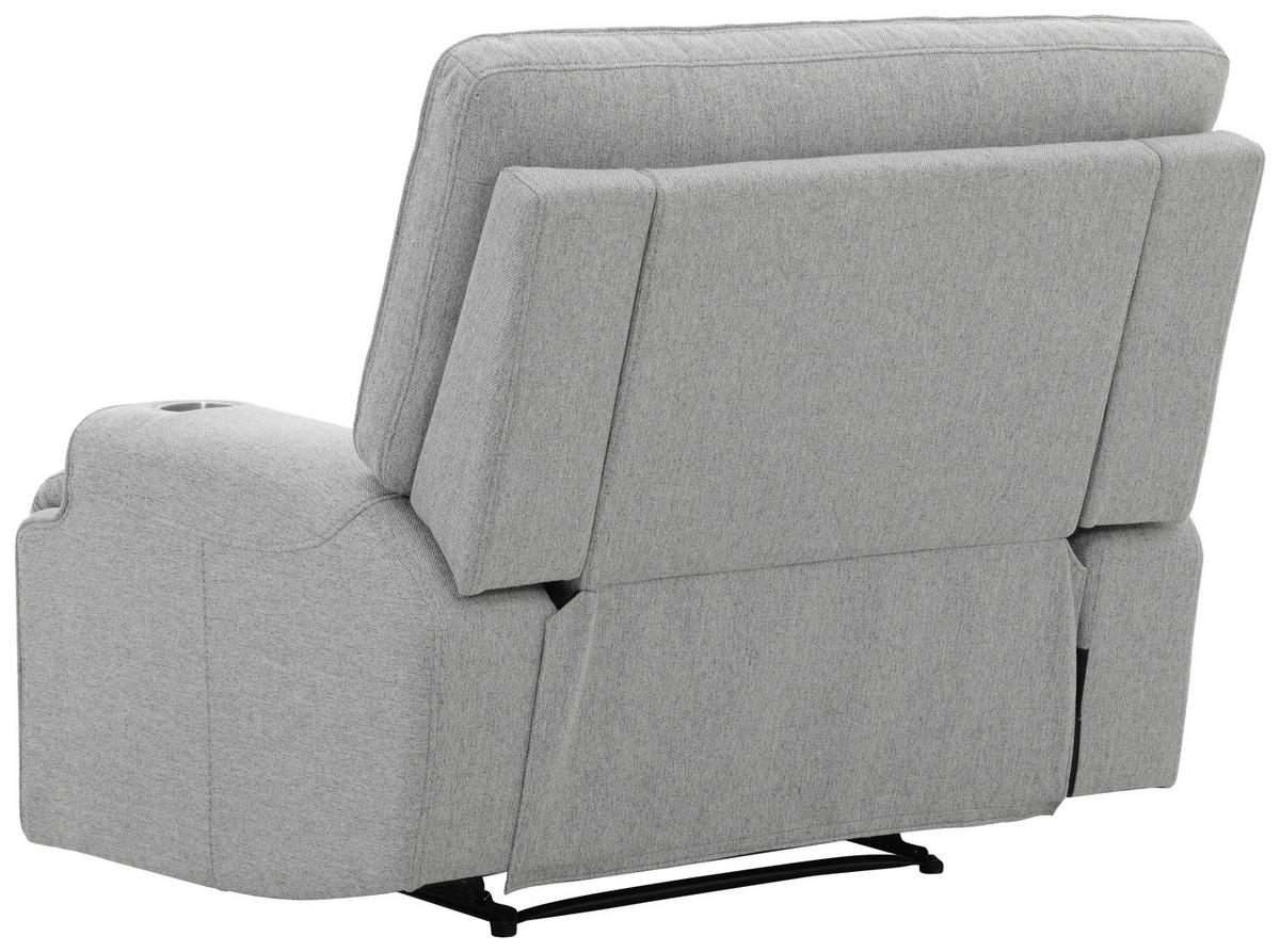 Počivalnik Texas, Svetlo Siva - črna/svetlo siva, Basics, kovina/umetna masa (122/106/102cm) - MID.YOU