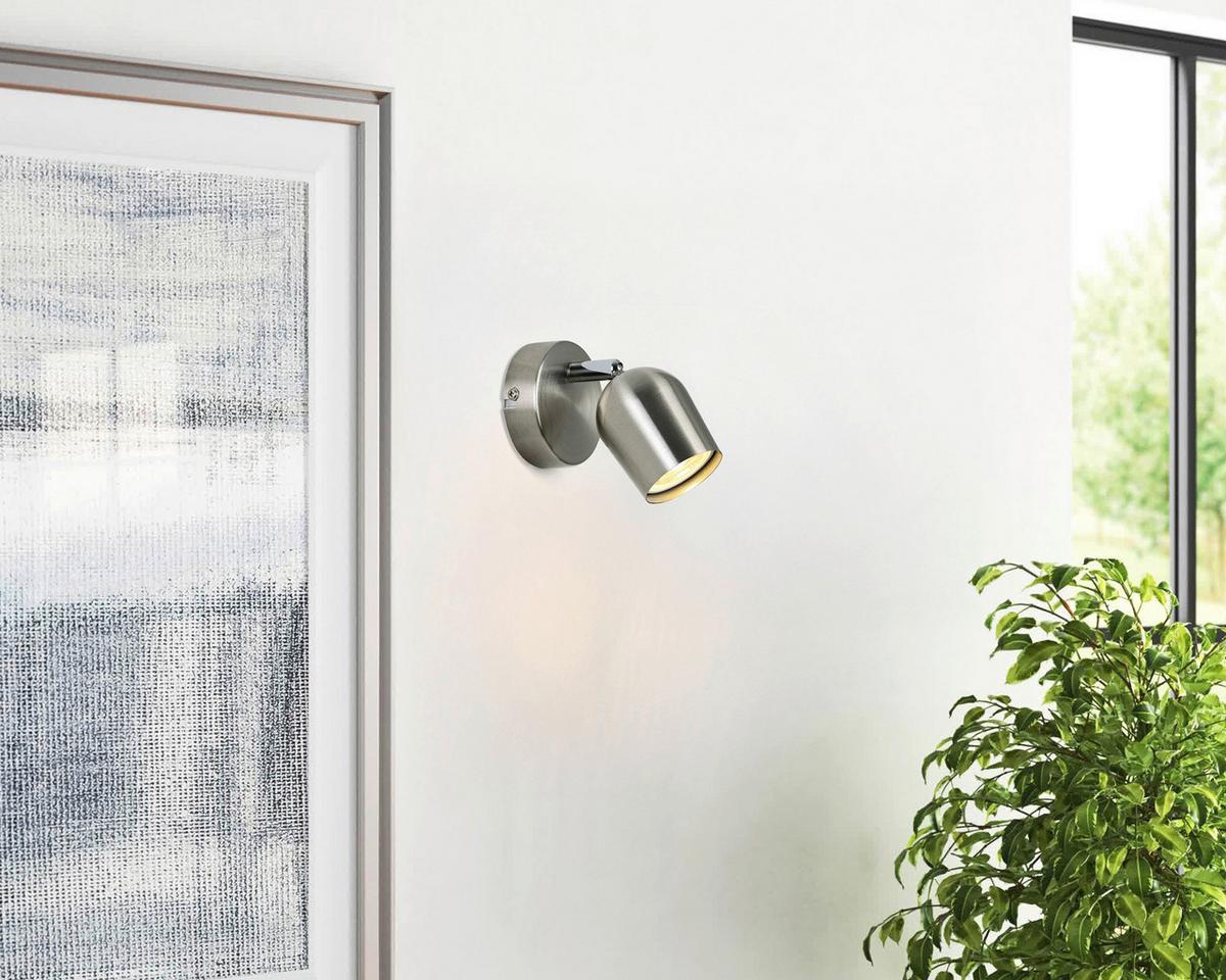 Reflektor Ernestine - barve kroma/barve niklja, Romantika, kovina/umetna masa (14/8/7,5cm) - Mömax