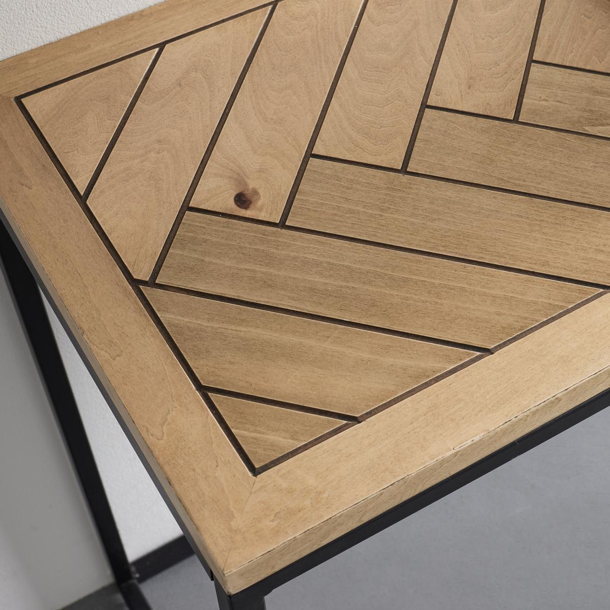 Konsolentisch Holz "Catalina", ca. 120x40 cm, teilmassiv - Eichefarben/Schwarz, MODERN, Holz/Holzwerkstoff (120/40/76cm) - Bessagi Home