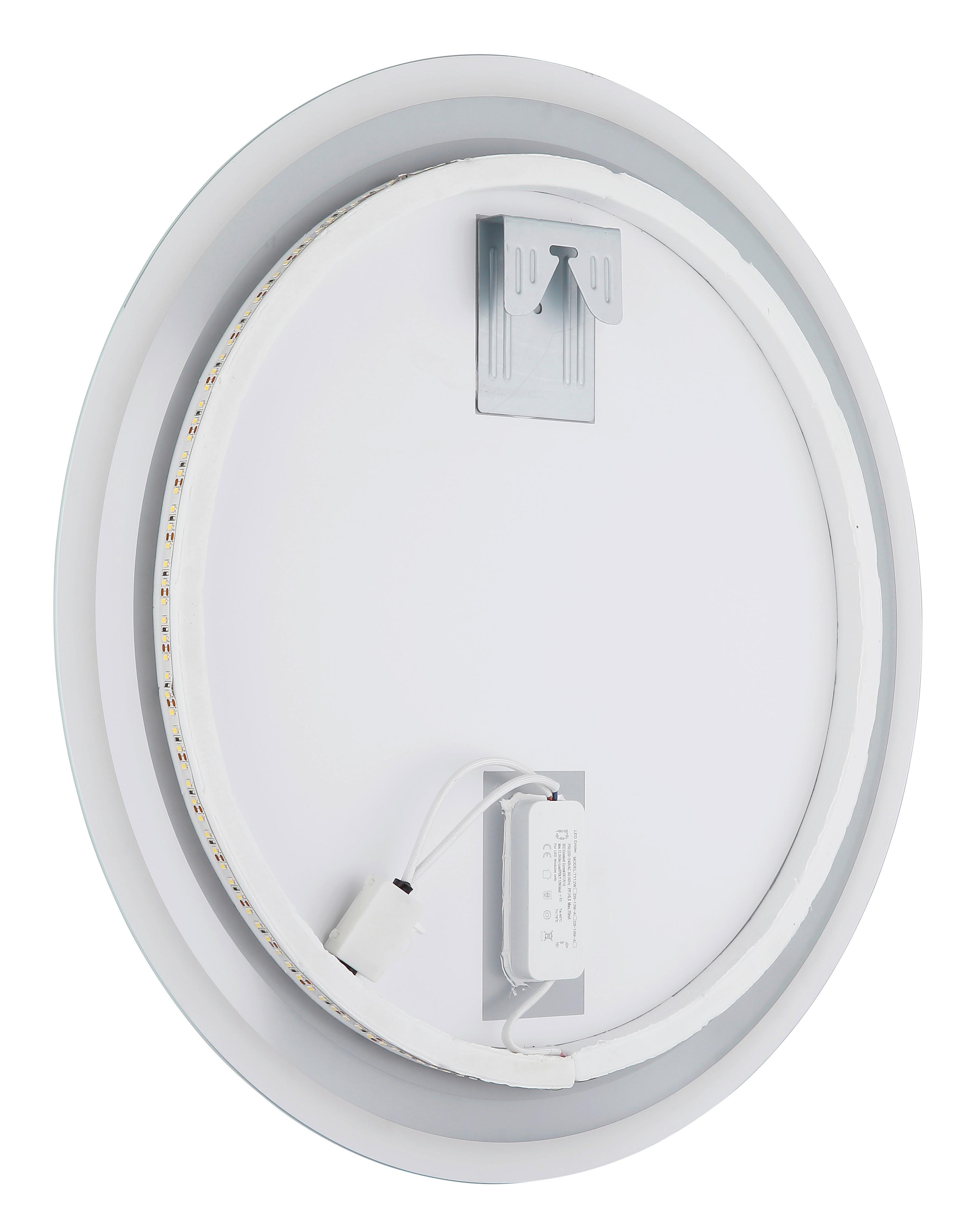 Ogledalo S Rasvjetom Okruglo - Konvencionalno, staklo/plastika (55/2,8cm) - Globo