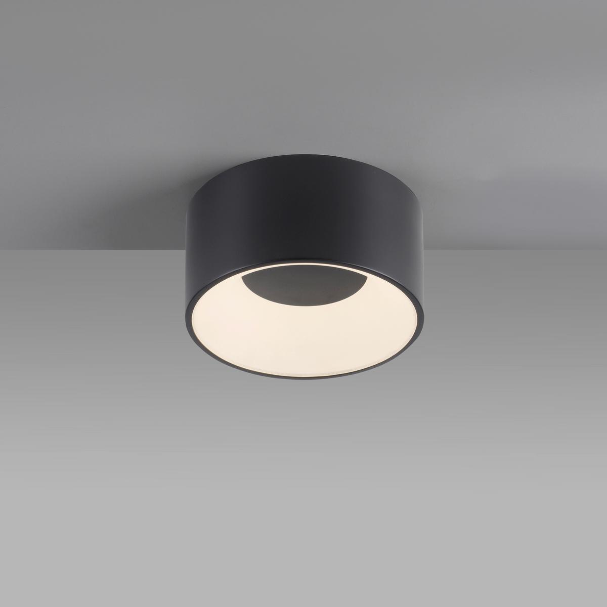 LED-Deckenleuchte Tanika Schwarz max. 13 Watt - Schwarz, MODERN, Kunststoff/Metall (16/16/8cm)