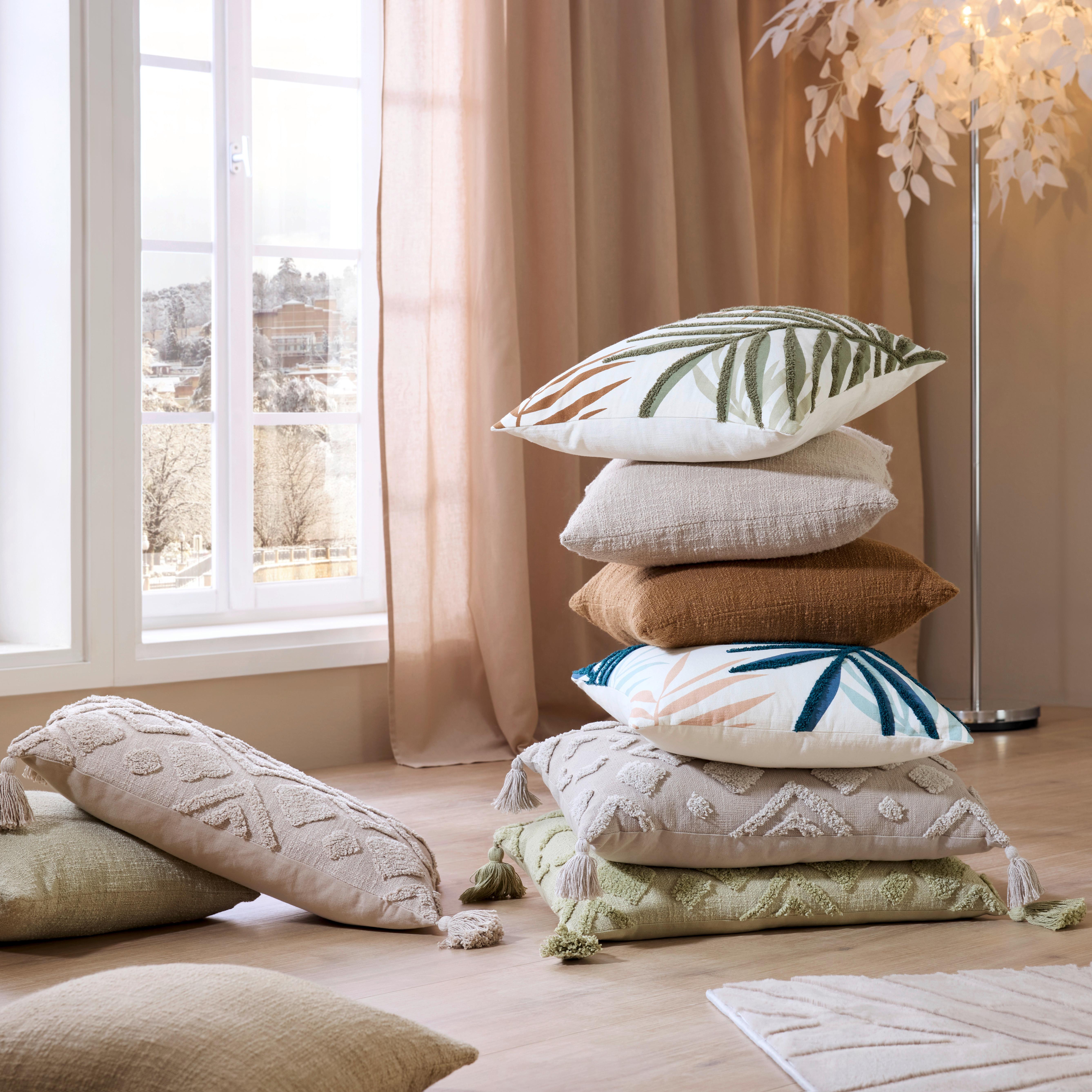 PRYDNADSKUDDE BOHO - Schilfgrün, Lifestyle, textil (40/60cm) - Mömax