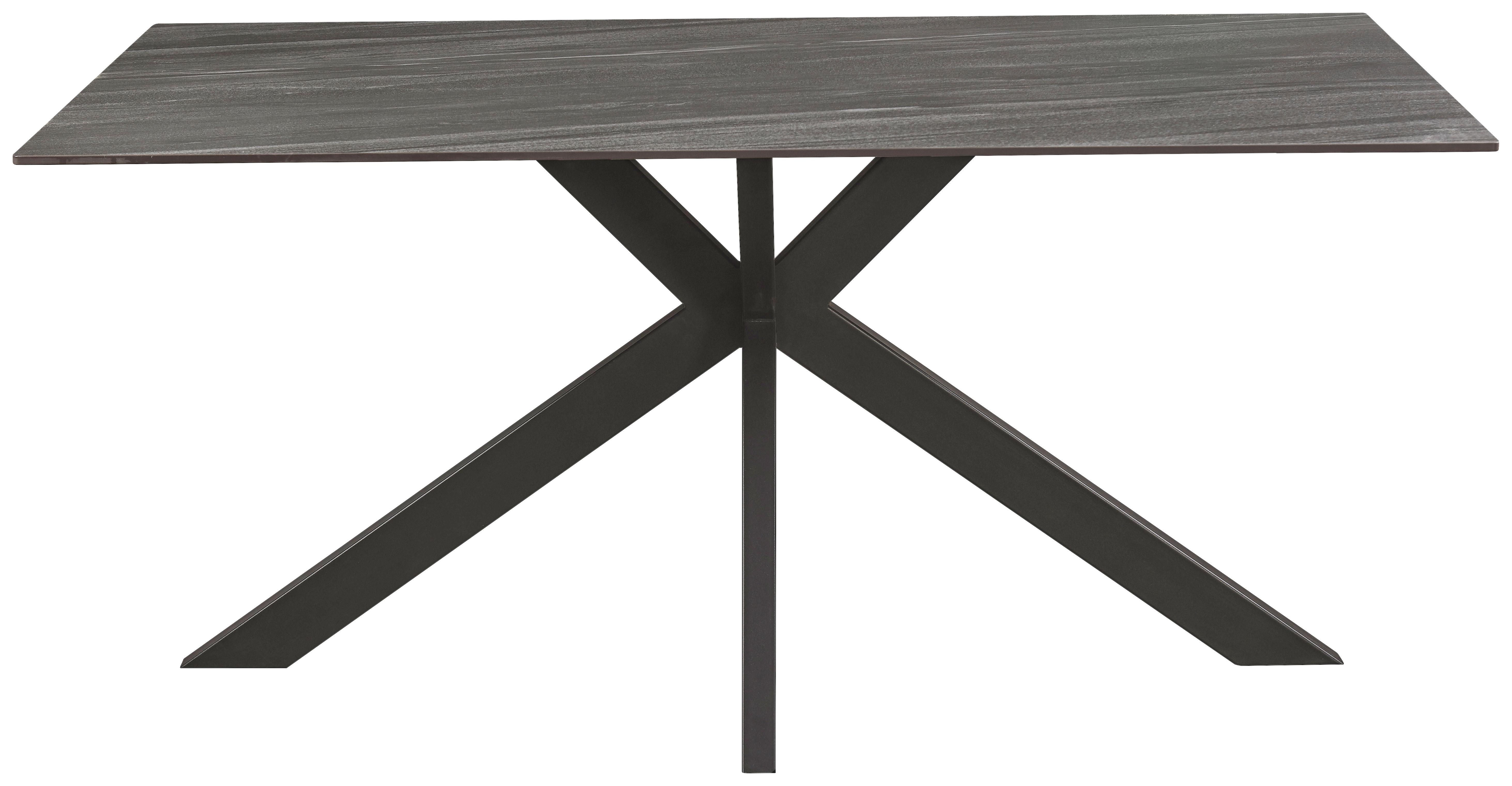 MATBORD JONAS -BASED- - grå/svart, Modern, metall/keramik (160/76/90cm) - Based