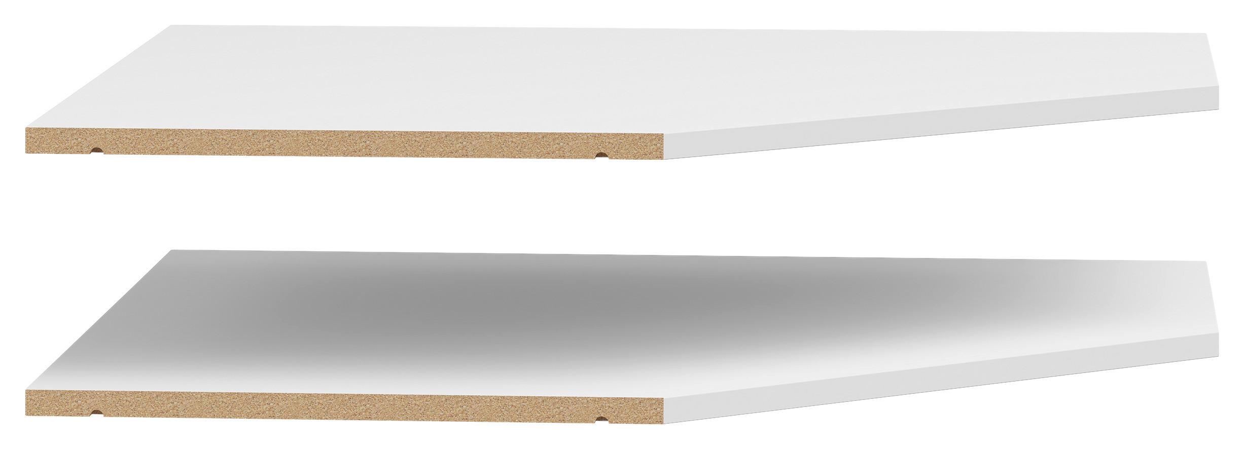 Eckboden Multistauraum Weiß - Weiß, MODERN, Holzwerkstoff (96/1,5/74cm) - Mömax
