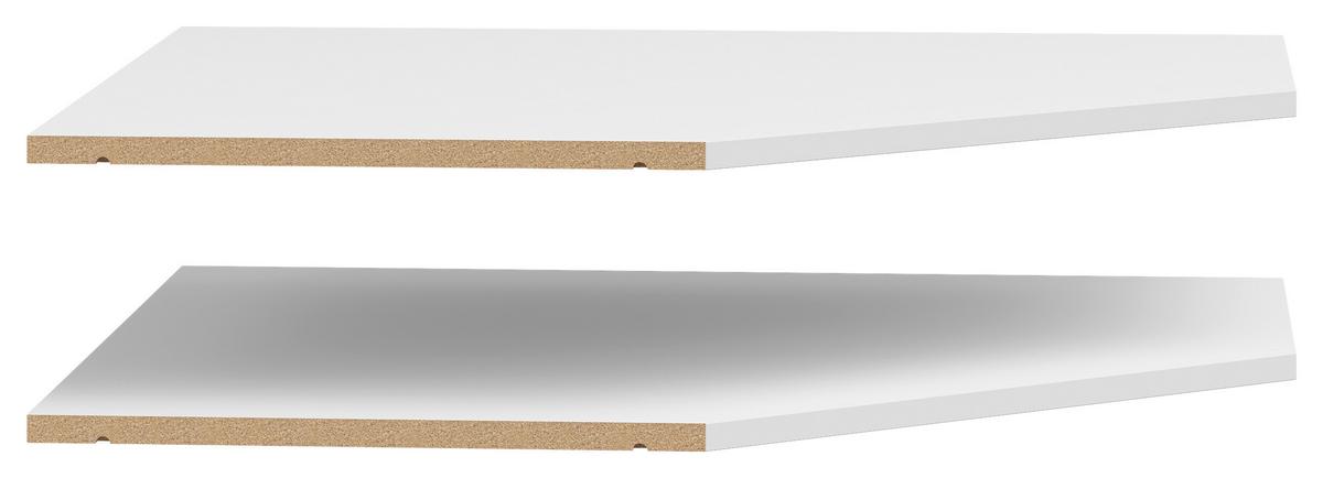 Eckboden Multistauraum Weiss - Weiss, Modern, Holzwerkstoff (96/1,5/74cm) - Premium Living