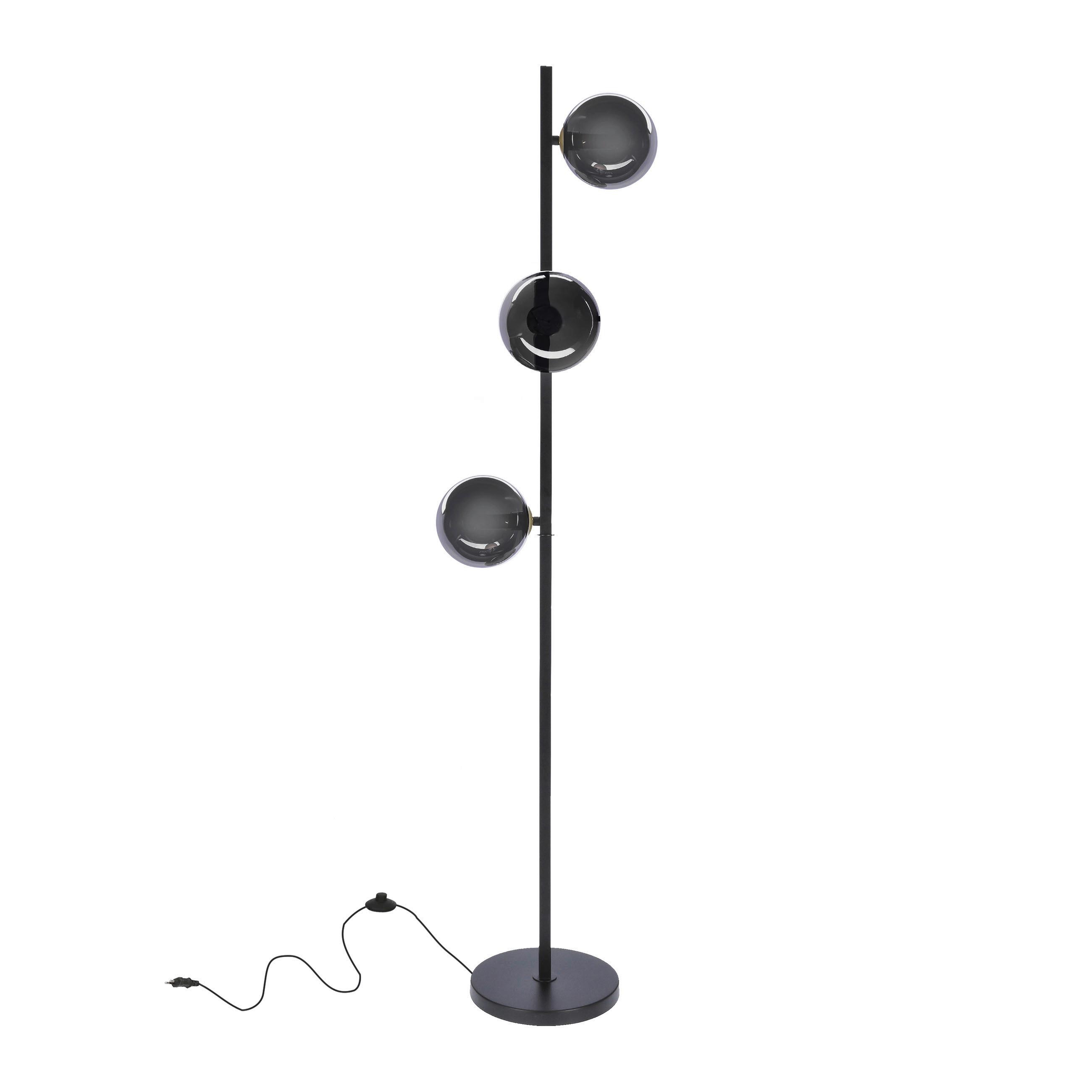 Podna Svjetiljka Kama - boje grafita/zlatne boje, Design, metal (32/29/150cm)