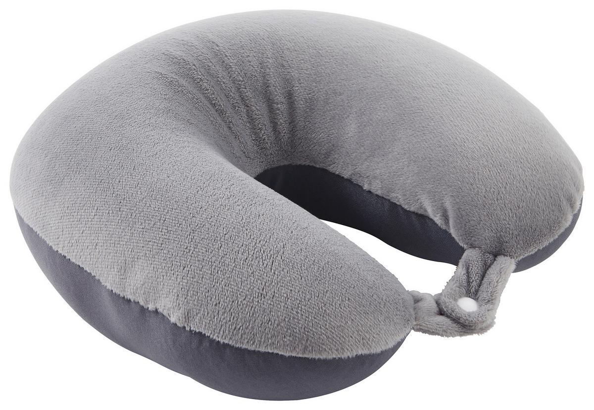 Jastuk Za Vrat Pedro Cca. 30/30 Cm - siva/plava, tekstil (30/30cm) - Modern Living