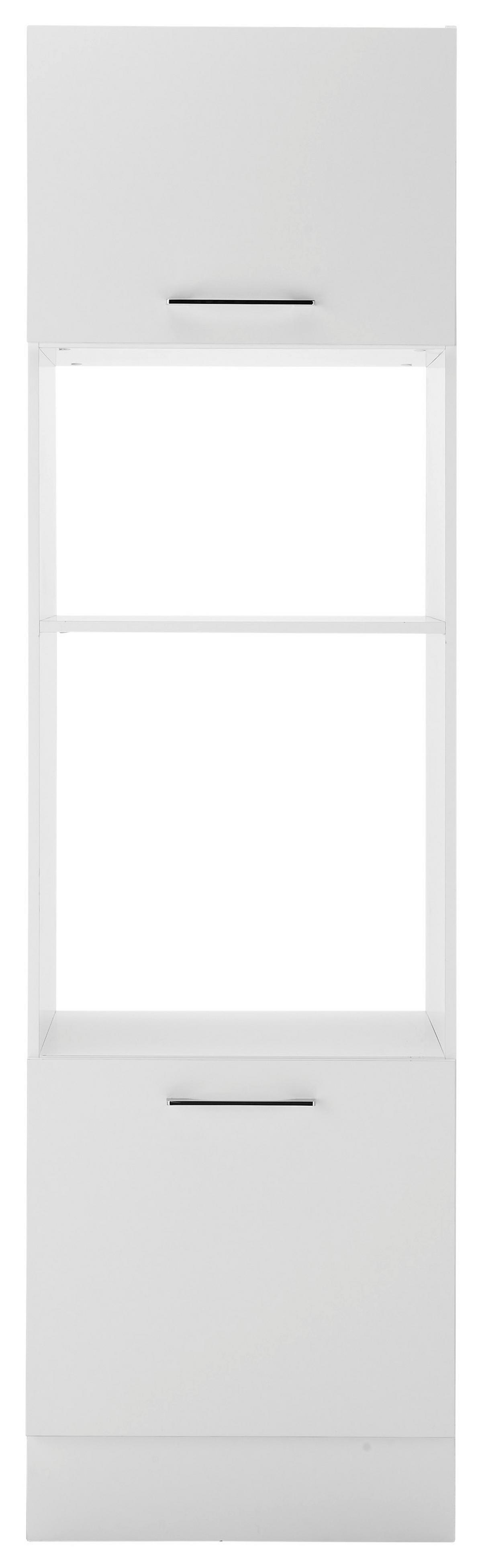 Szekrény Beépíthető Gépekhez Turin Bm 60 White - krómszínű/fehér, Trend, faalapú anyag/fém (60/211/57cm) - MID.YOU