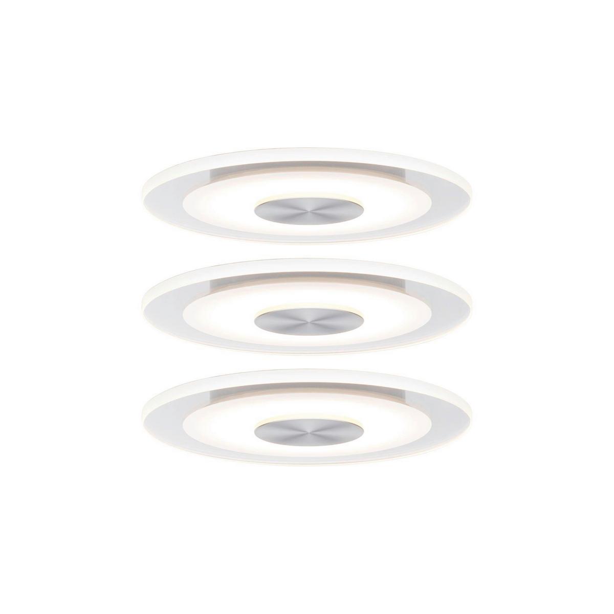 LED-Deckenleuchte EBL Whirl max. 5,5 Watt, 3-teilig - Basics, Metall (12cm) - Paulmann