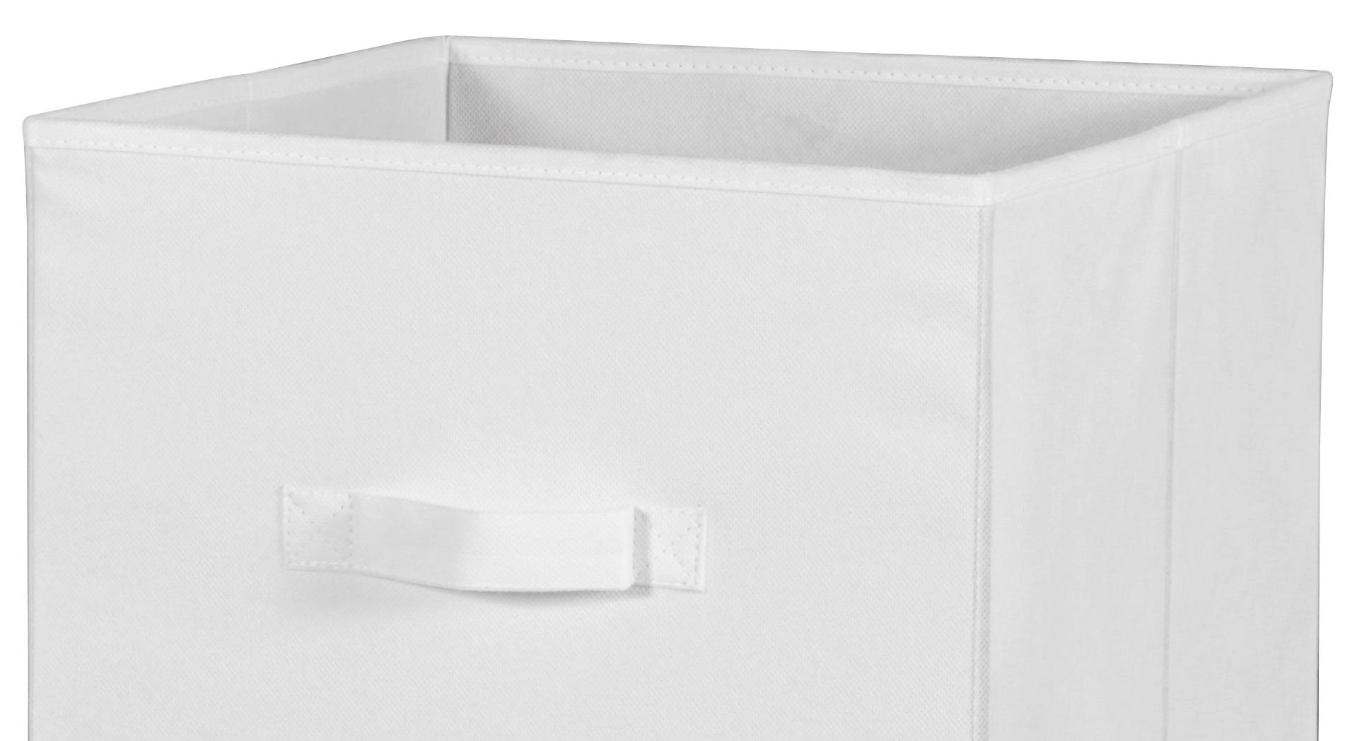 Zložljiva Škatla Cliff, Bela - bela, Moderno, tekstil (32/32/32cm) - Modern Living