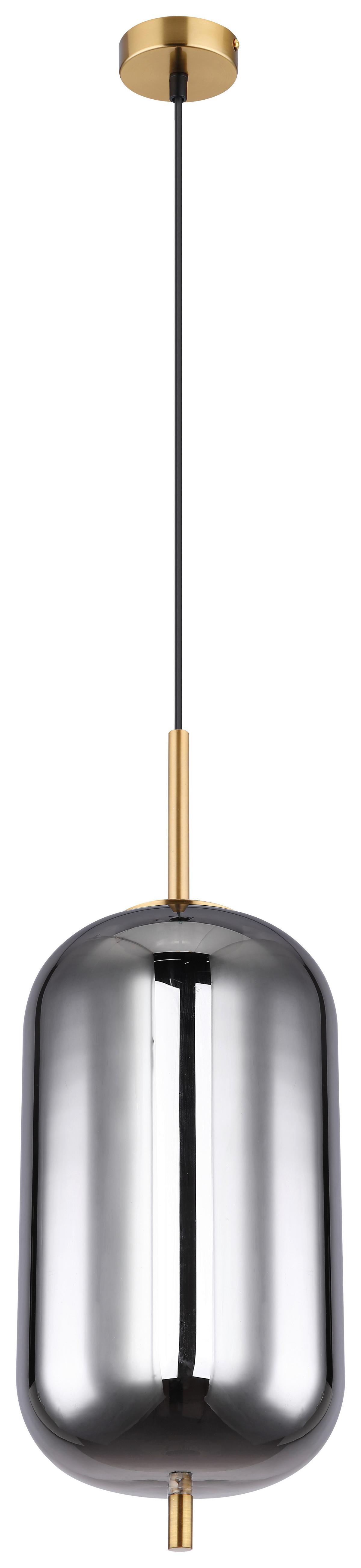 Svjetiljka Viseća 15345h2mm Blacky I - boje mjeda, Design, staklo/metal (22/120cm) - Globo