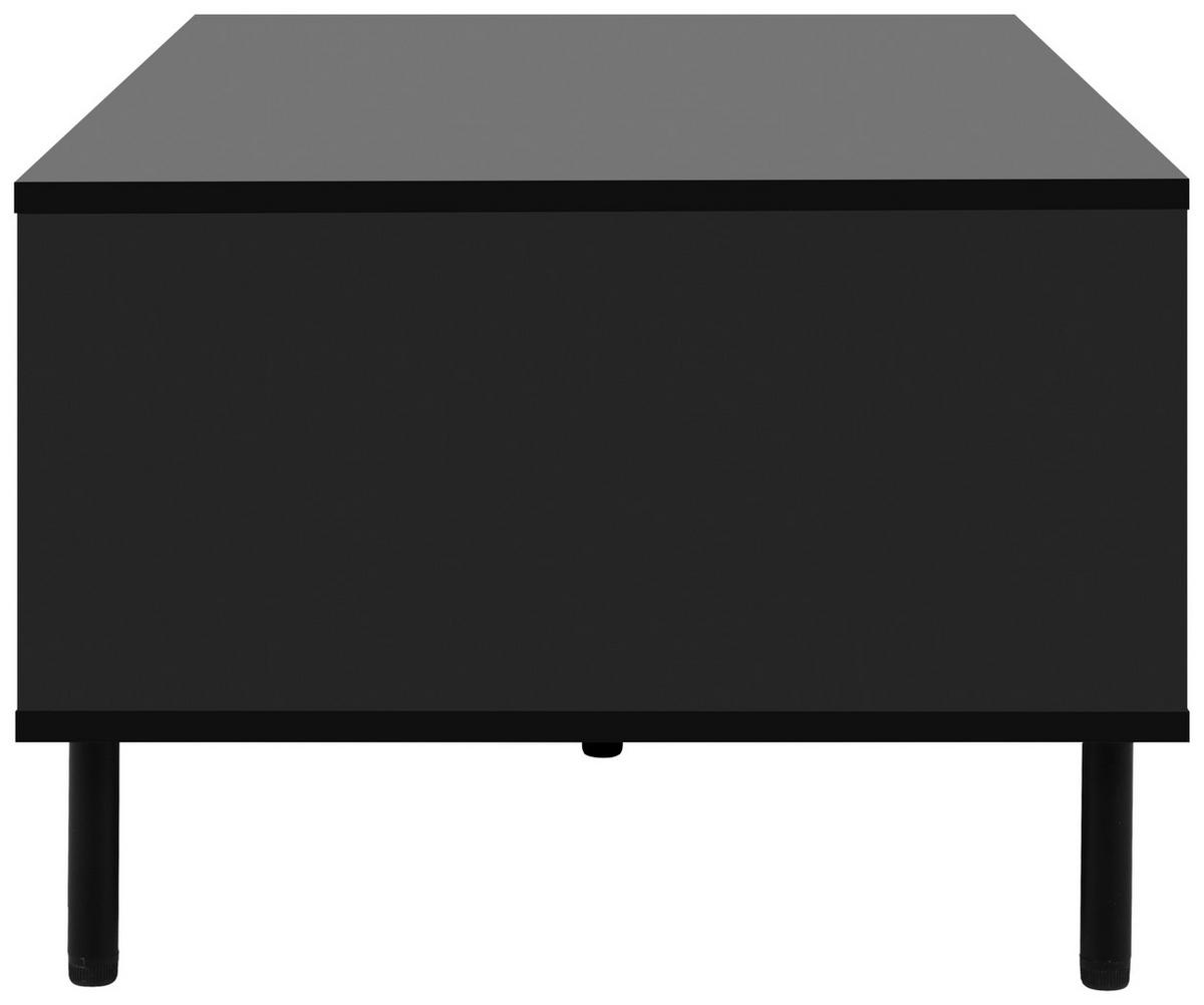 STOLIK KAWOWY MONZA - czarny/dąb artisan, Design, materiał drewnopochodny/metal (110,5/67/47cm) - Livetastic