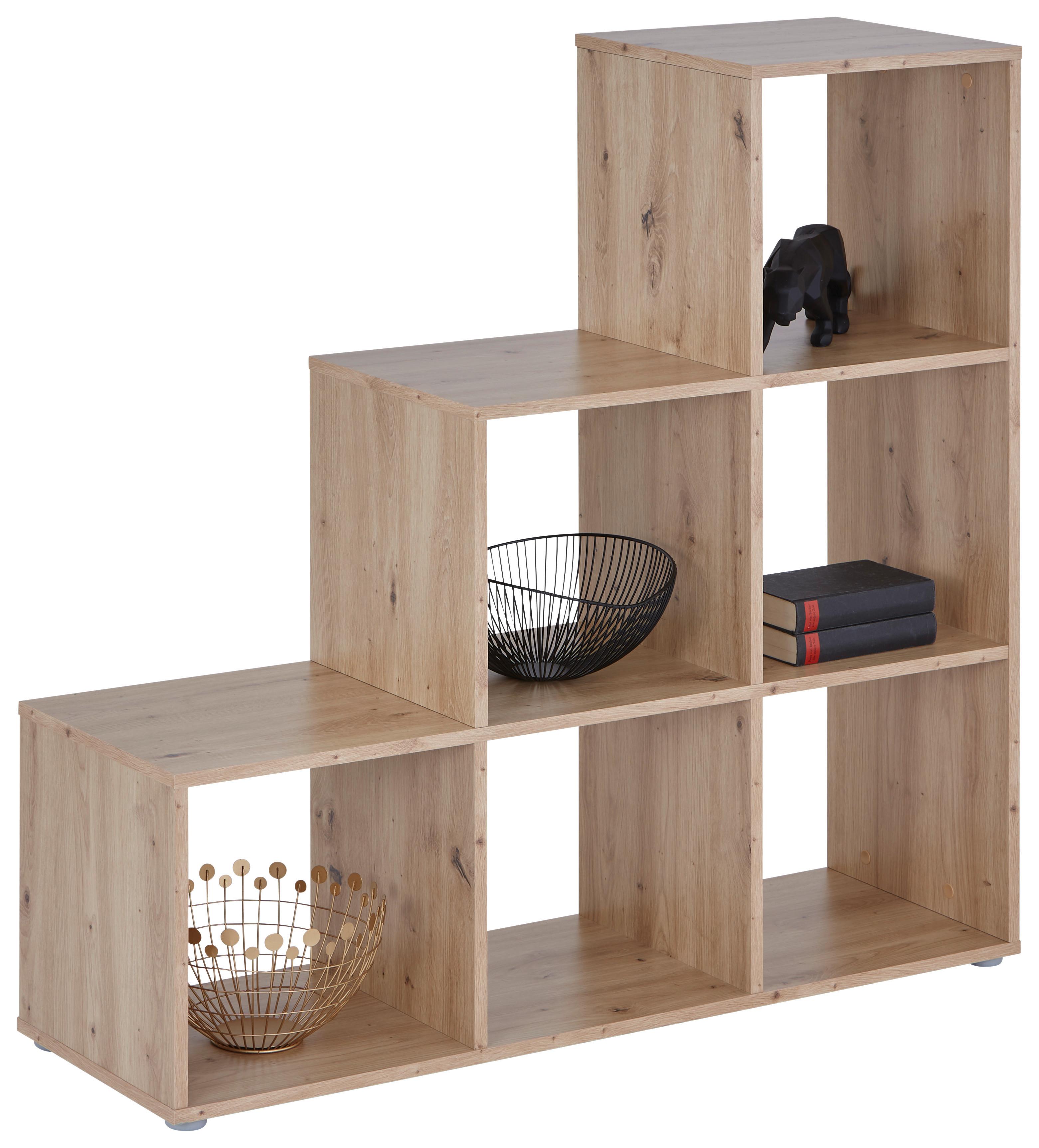Separator de cameră PISA 3 - culoare lemn stejar, Modern, material pe bază de lemn (112/113/35cm) - Modern Living