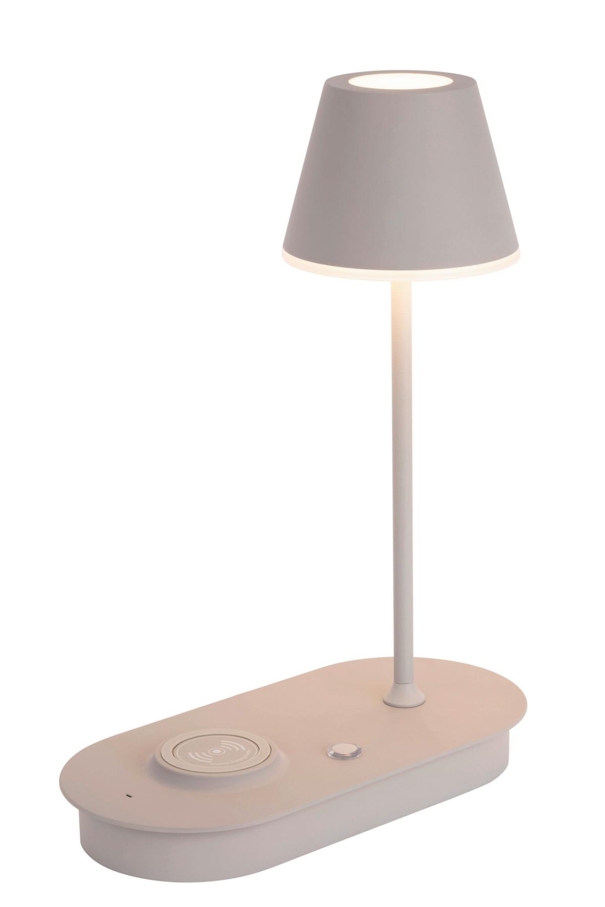 LAMPA STOŁOWA LED PATERSON *SBN* - szary, Design, tworzywo sztuczne/metal (25/12/33cm) - Novel