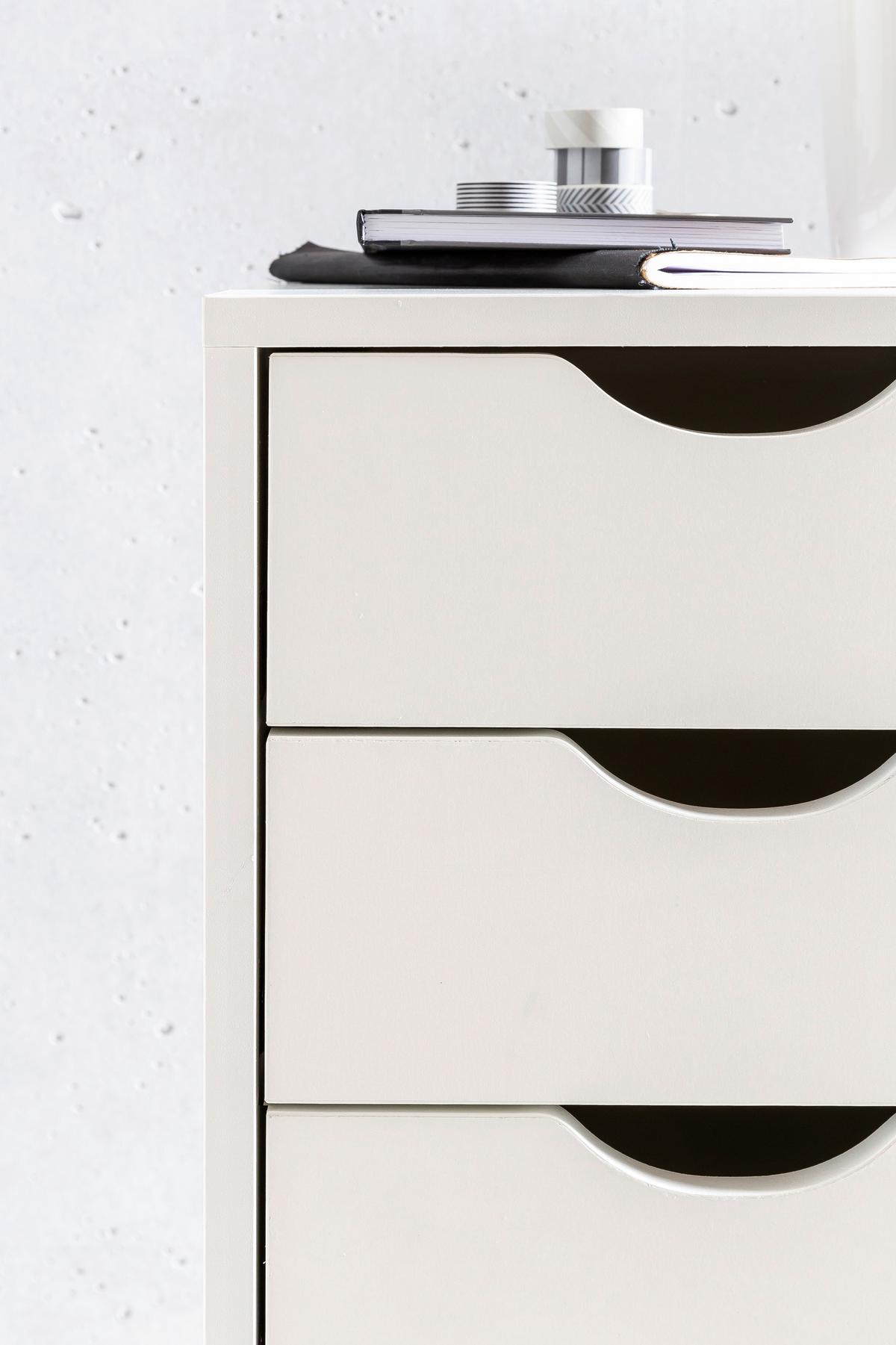 Rollbox Wl7.773 - alb, Design, plastic/material pe bază de lemn (33/38/64cm) - MID.YOU
