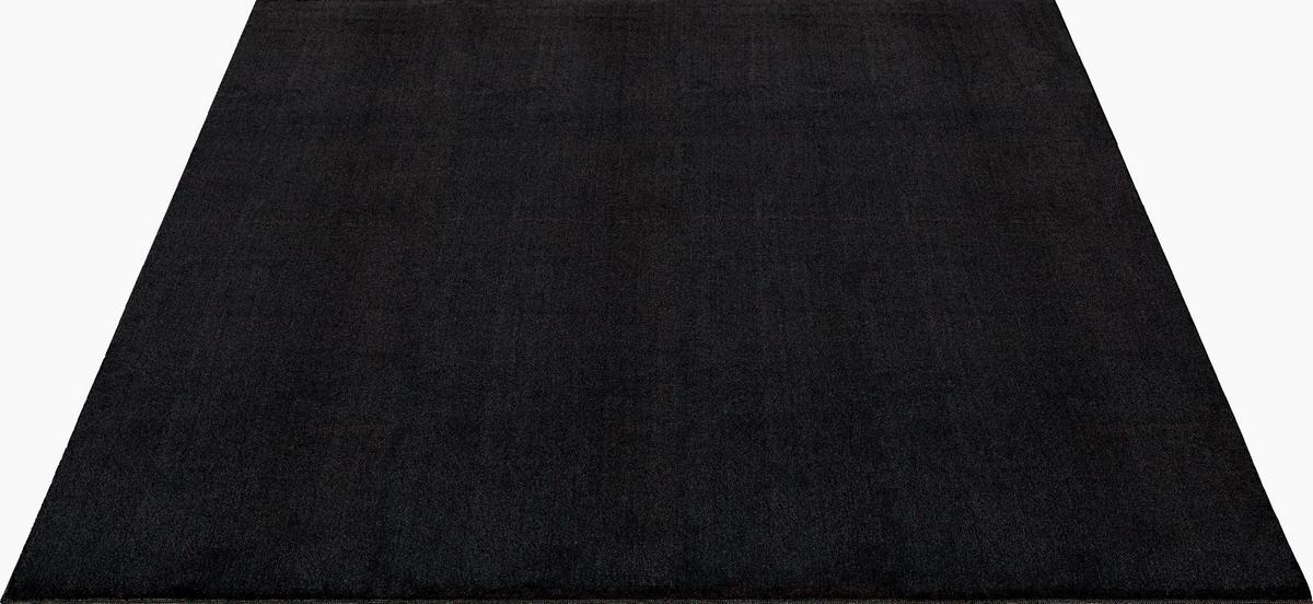 Fellteppich Loft Schwarz ca. 140x200cm - Schwarz, KONVENTIONELL, Textil (140/200cm)
