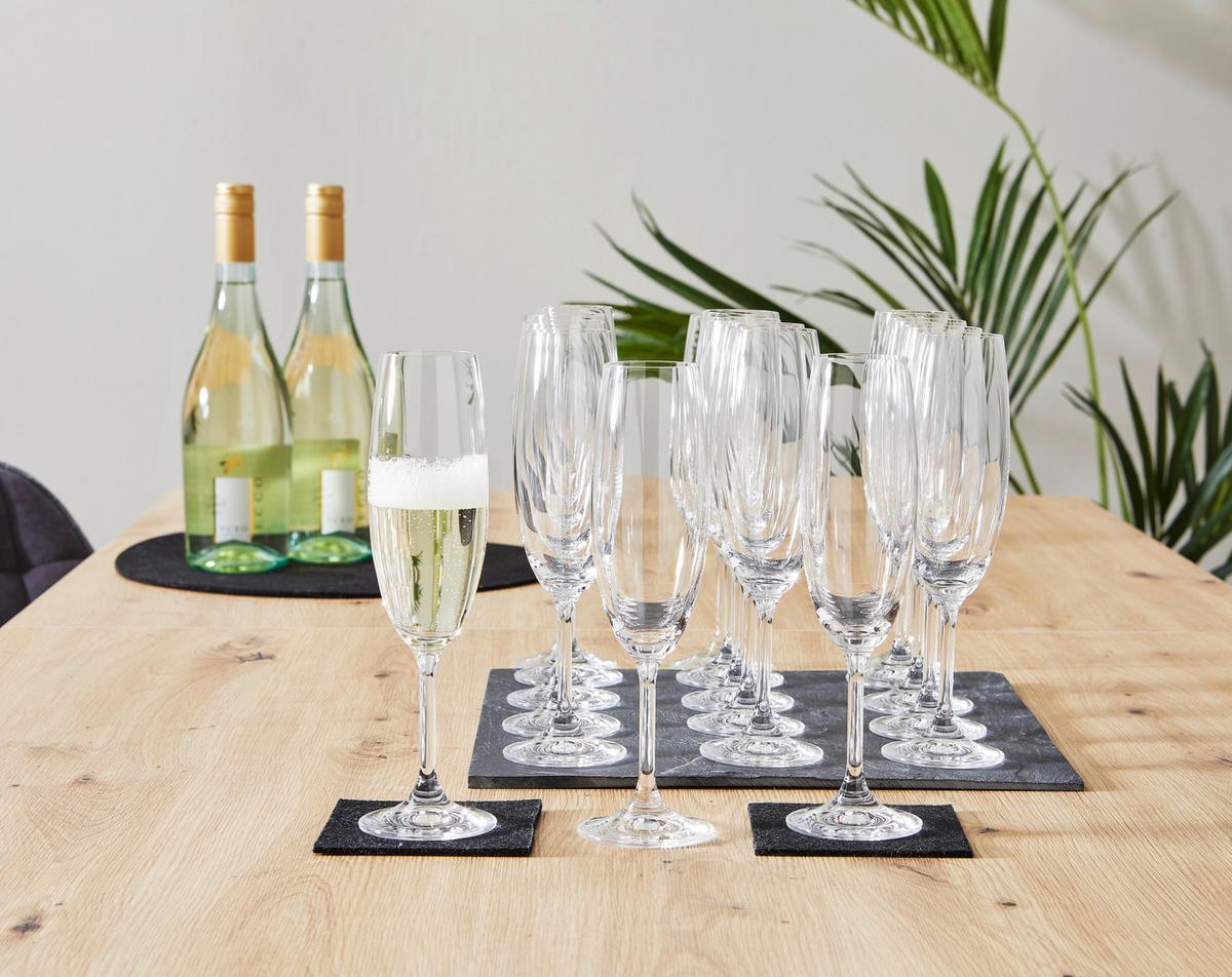 KOMPLET SZKŁA STOŁOWEGO 107 027 012 - przejrzysty, Konventionell, szkło (0,22l) - Novel