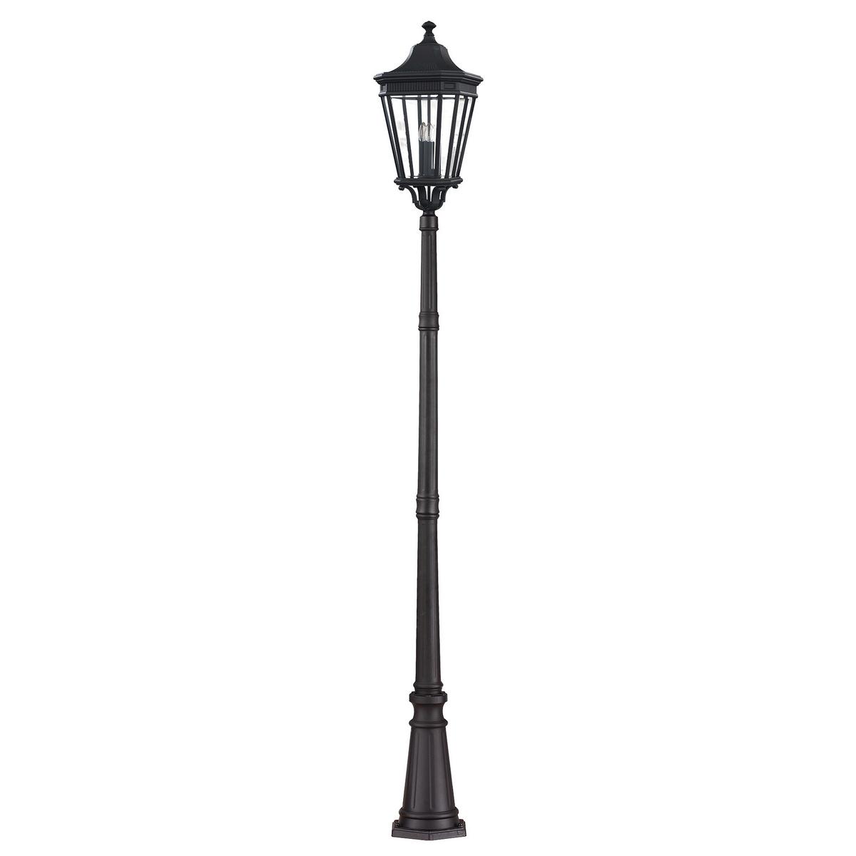 Vanjska Podna Svjetiljka Cotsln - crna, Konvencionalno, staklo/metal (30.5/257cm) - Elstead Lighting