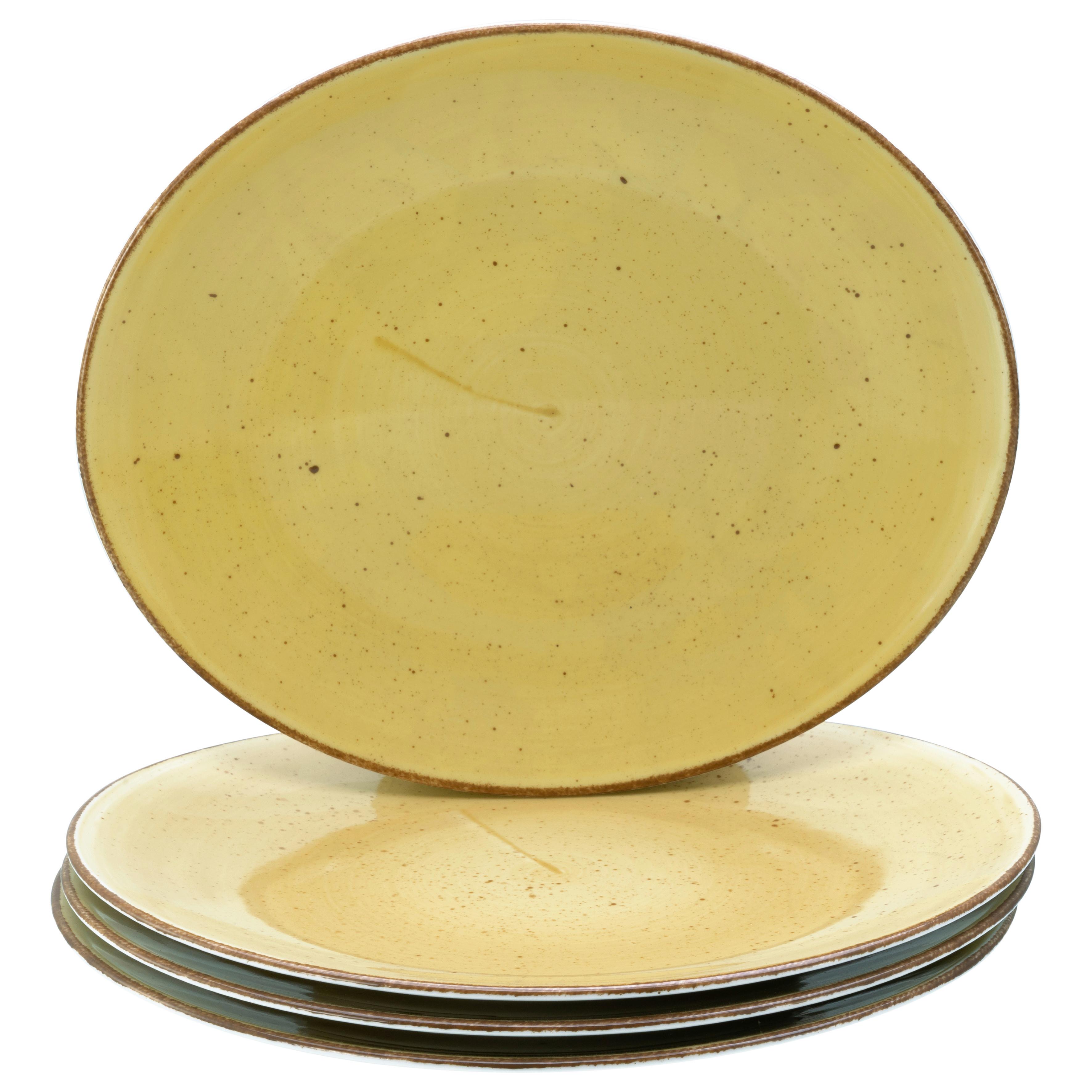 Set Krožnikov Za Zrezke Curry, 4-Delni - barve karija, Basics, keramika (30,5/26cm) - Creatable