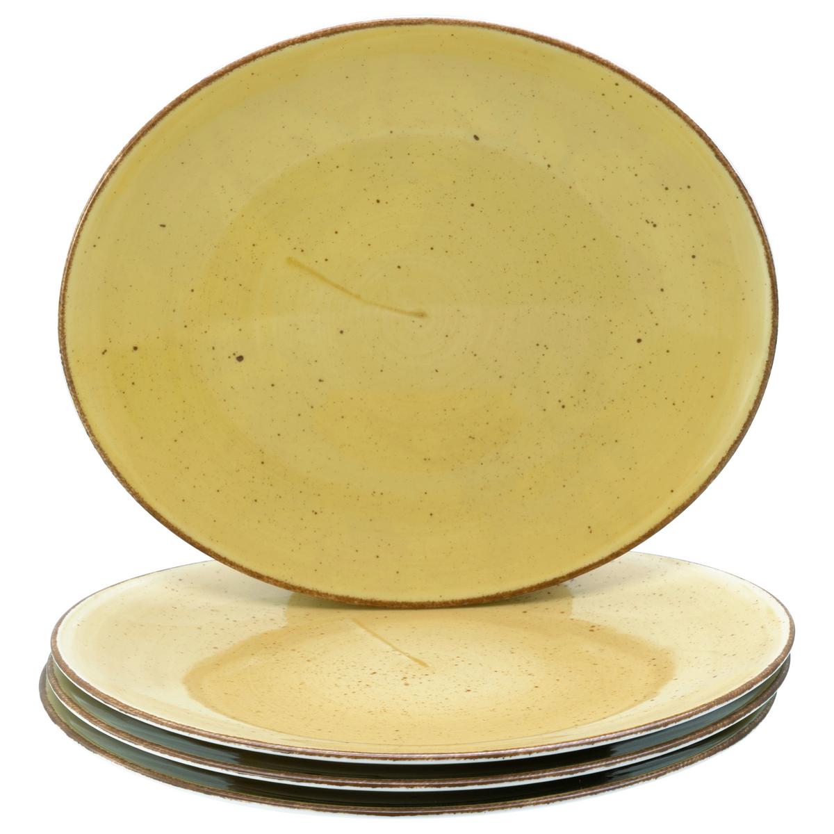 Set Krožnikov Za Zrezke Curry, 4-Delni - barve karija, Basics, keramika (30,5/26cm) - Creatable