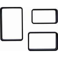 Zidna Polica Sven - crna, Moderno, drvni materijal (30/40/35/45/25/20/11cm) - Modern Living