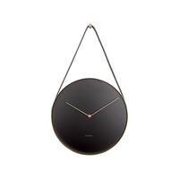 ZEGAR ŚCIENNY KA5767BK - czarny/kolor złoty, Trend, metal/szkło (34cm) - Karlsson