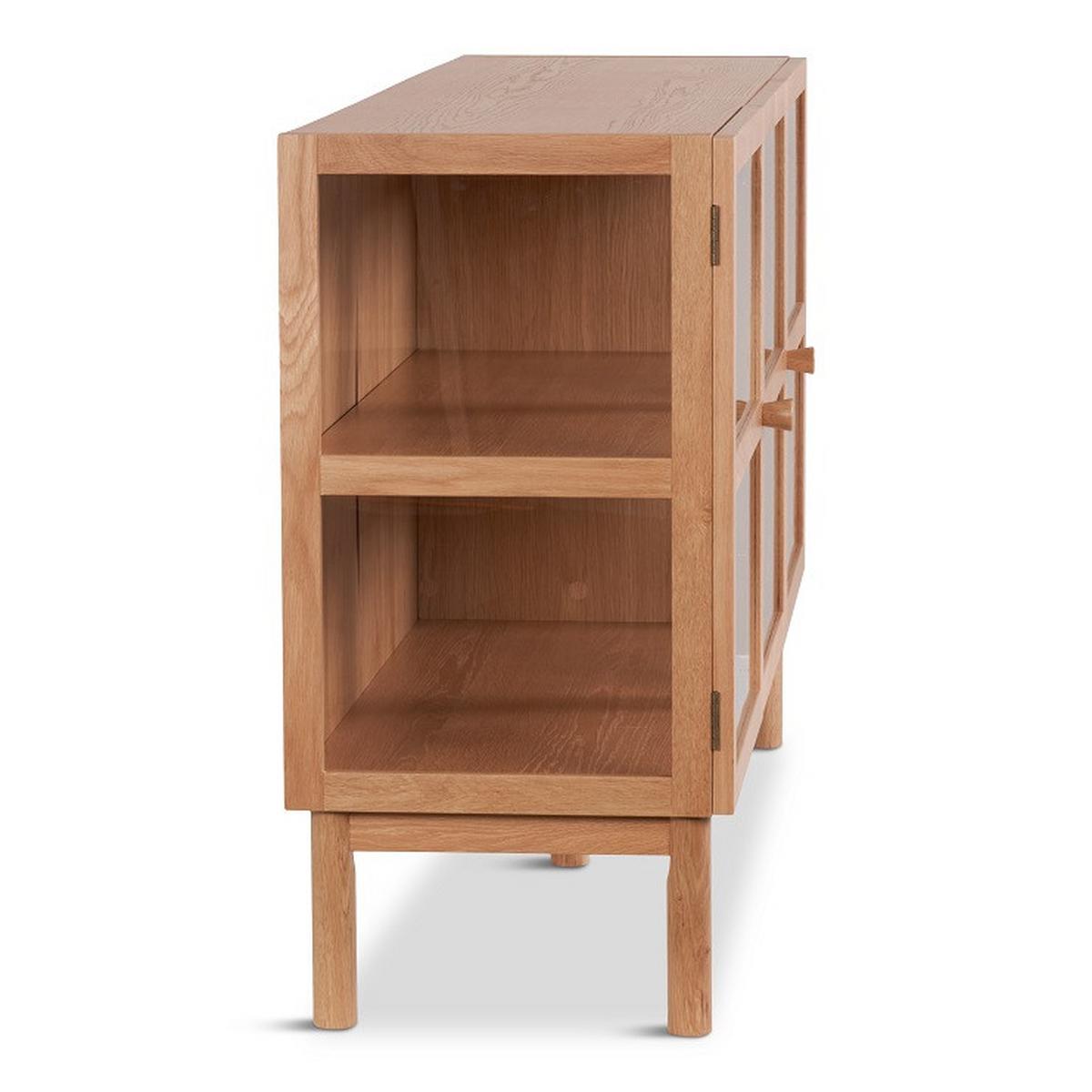 Sideboard Abir Eichefarben - Eichefarben, MODERN, Karton/Glas (140/80/40cm) - Mömax