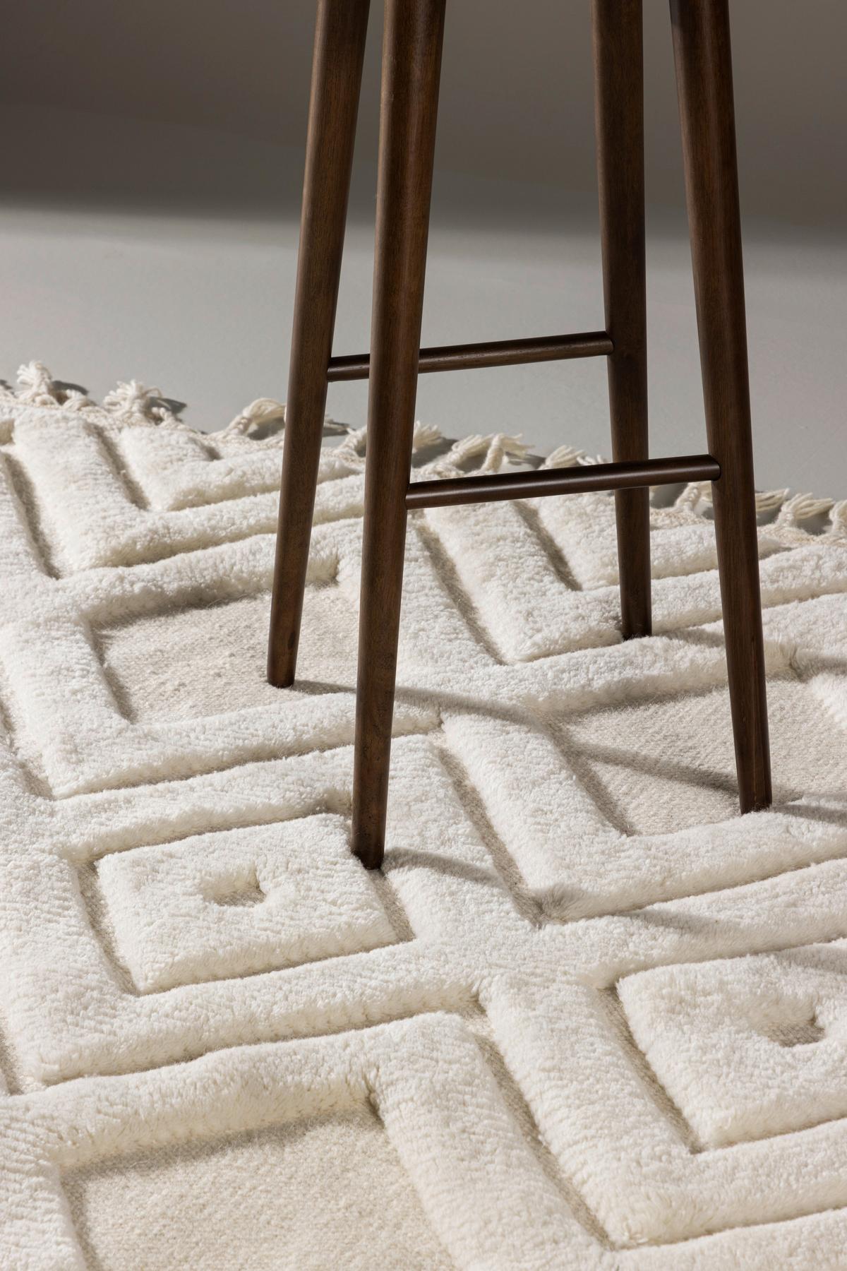 FLACHWEBETEPPICH DAHLIA - Weiß, LIFESTYLE, Textil (160/230cm) - P & B