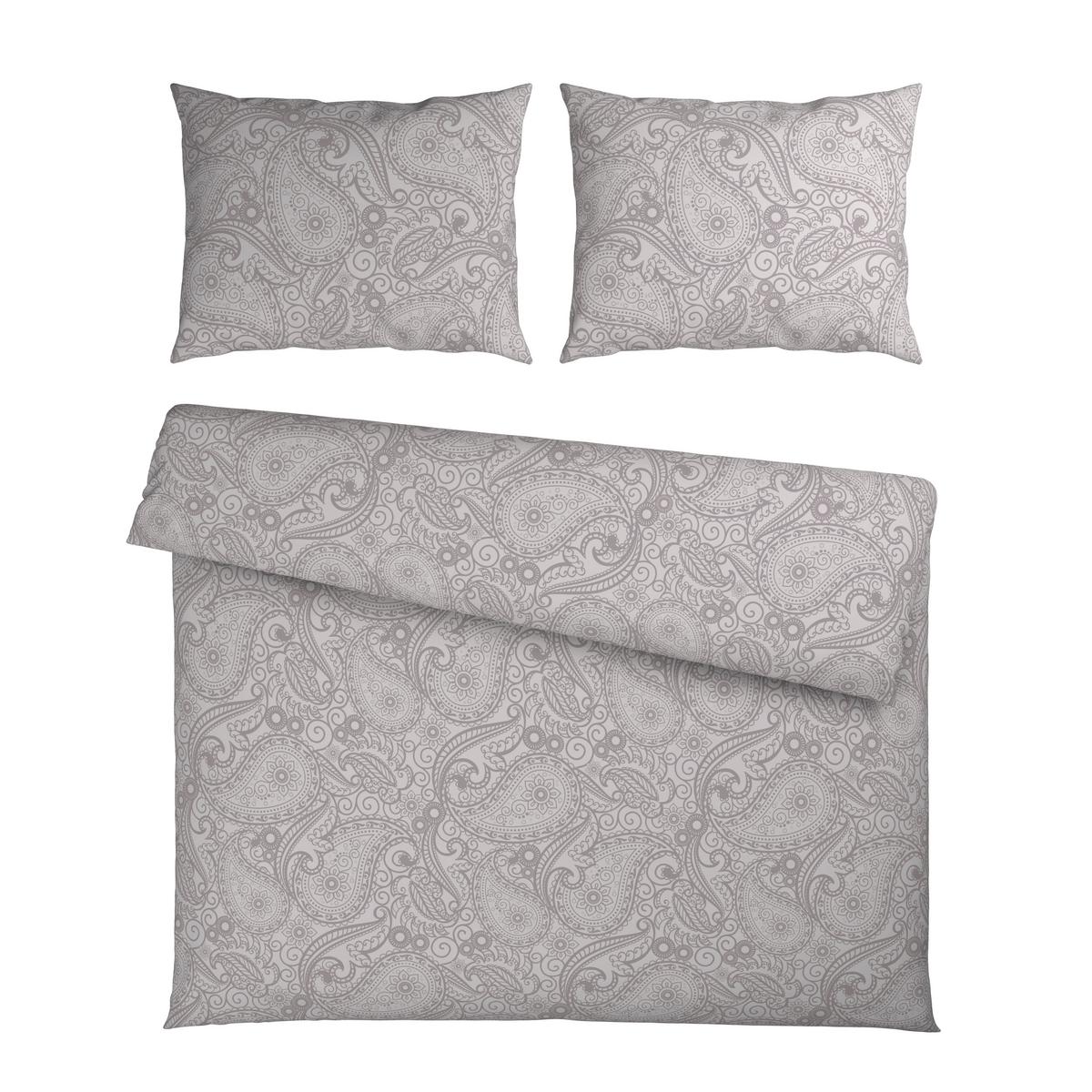 Lenjerie de pat Paisley cca. 200x220/2x50x70 cm - roz antic, textil (200/220cm) - Mömax