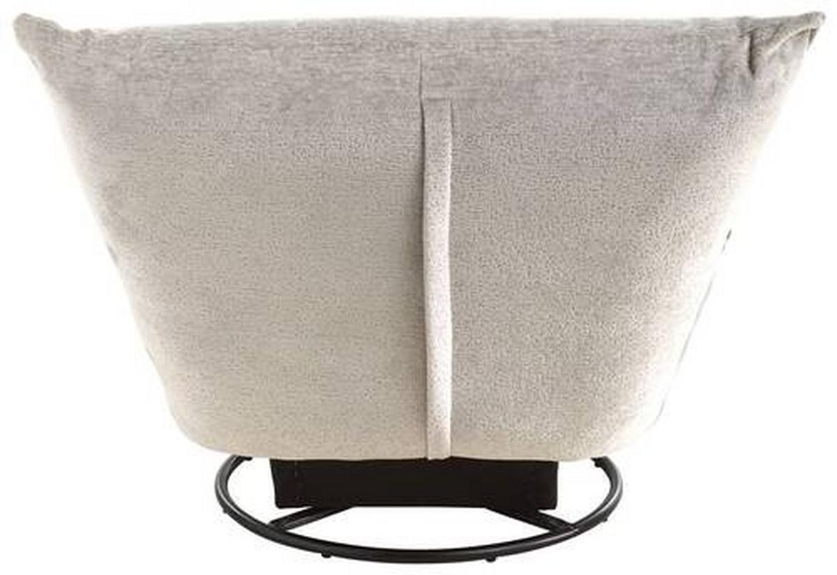 Relaxsessel Cremona Weiß - Schwarz/Weiß, Design, Textil/Metall (100/78/96cm) - Livetastic