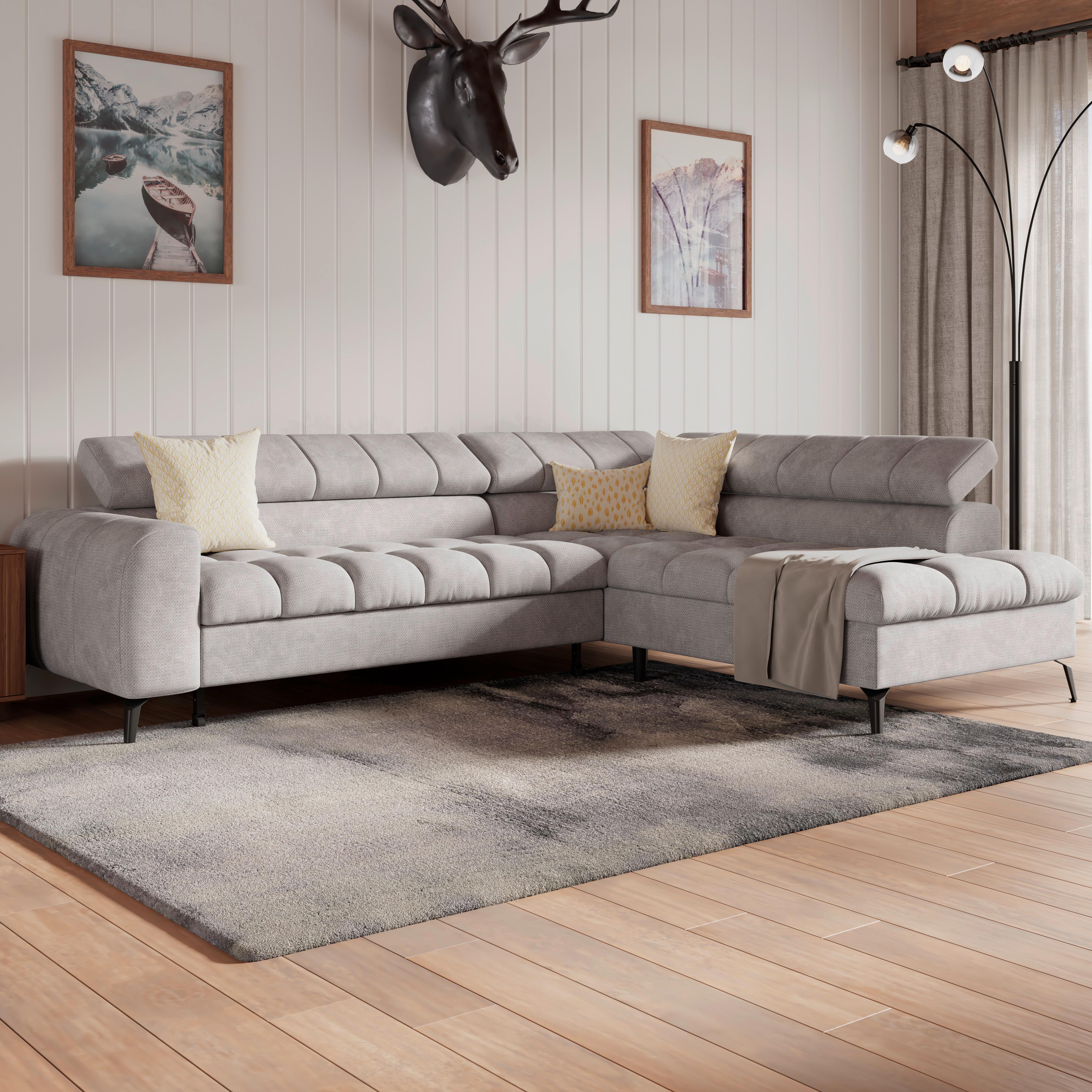 Coltar VOLF - gri deschis, Trend, textil (261/203cm) - Modern Living