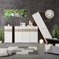 Kommode in Silbereiche/Weiß - Chromfarben/Weiß, MODERN, Holzwerkstoff/Metall (48/104/40cm) - MÖMAX modern living