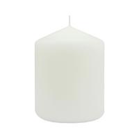 Stumpenkerze Liona Weiß - Weiß (6,8/9cm) - Mömax