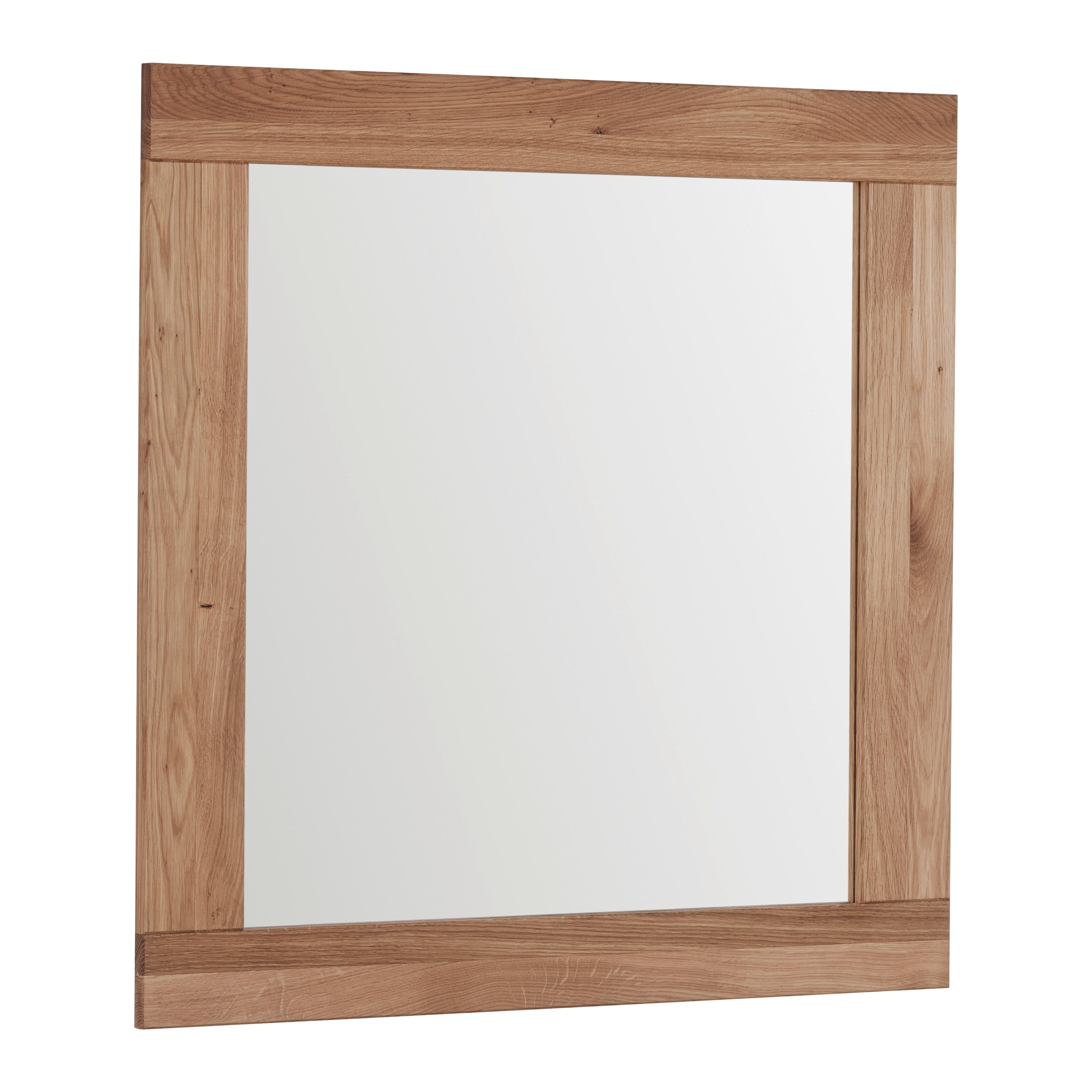 Spiegel Lola in Wildeiche - Wildeiche, LIFESTYLE, Glas/Holz (80/80/2cm) - ecoTree