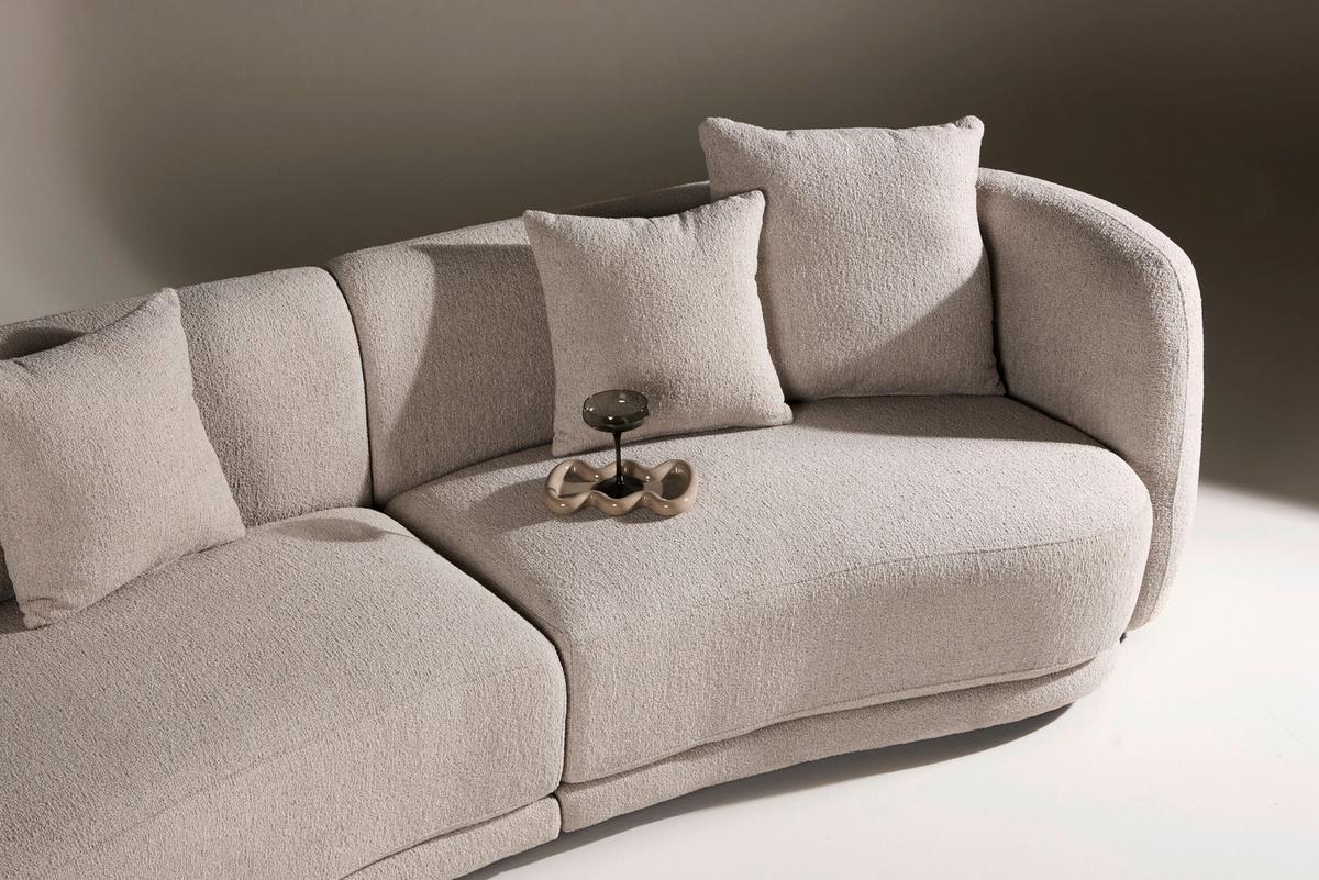 2-Sitzer-Sofa Cielo Beige - Beige, MODERN, Kunststoff/Textil (135/74/92cm) - Livetastic
