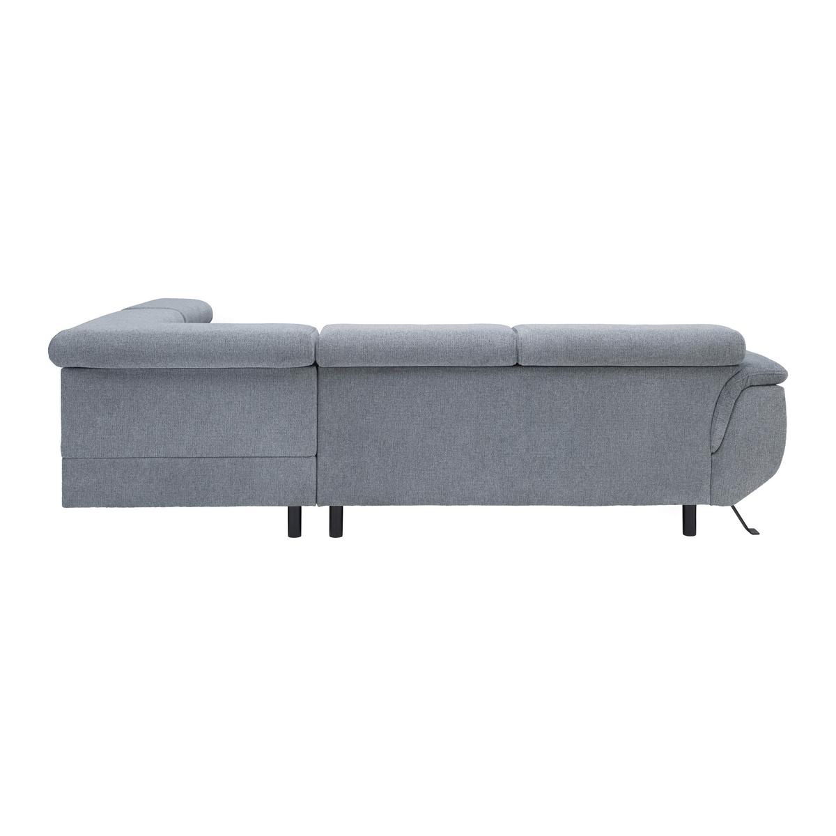 Ugaona Garnitura Raven - siva/crna, Moderno, tekstil/metal (198/257cm) - Modern Living
