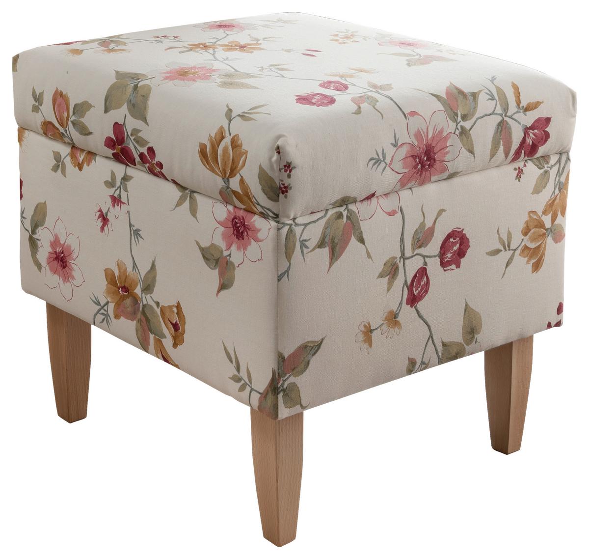 Sesselset Asino Beige/Rot Webstoff - Beige/Rot, KONVENTIONELL, Holz/Textil (80/102/86cm) - Livetastic