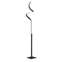 LED-Stehleuchte Course Schwarz/Weiß max. 11 Watt - Schwarz/Weiß, Design, Kunststoff/Metall (20,5/20,5/145cm)