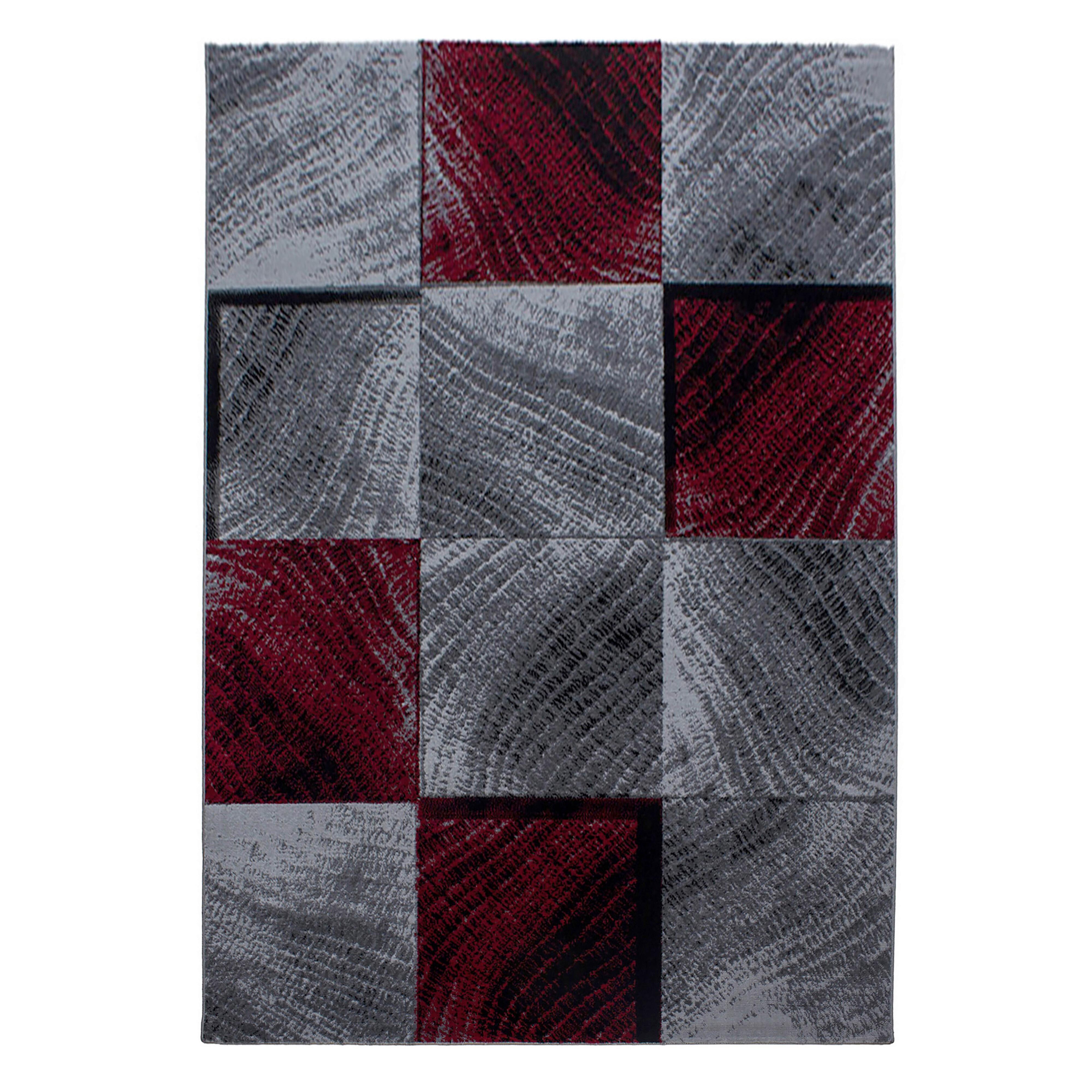 Tkana Preproga Plus, Rdeča, 140x200cm - rdeča, Basics, tekstil (140/200cm) - Novel